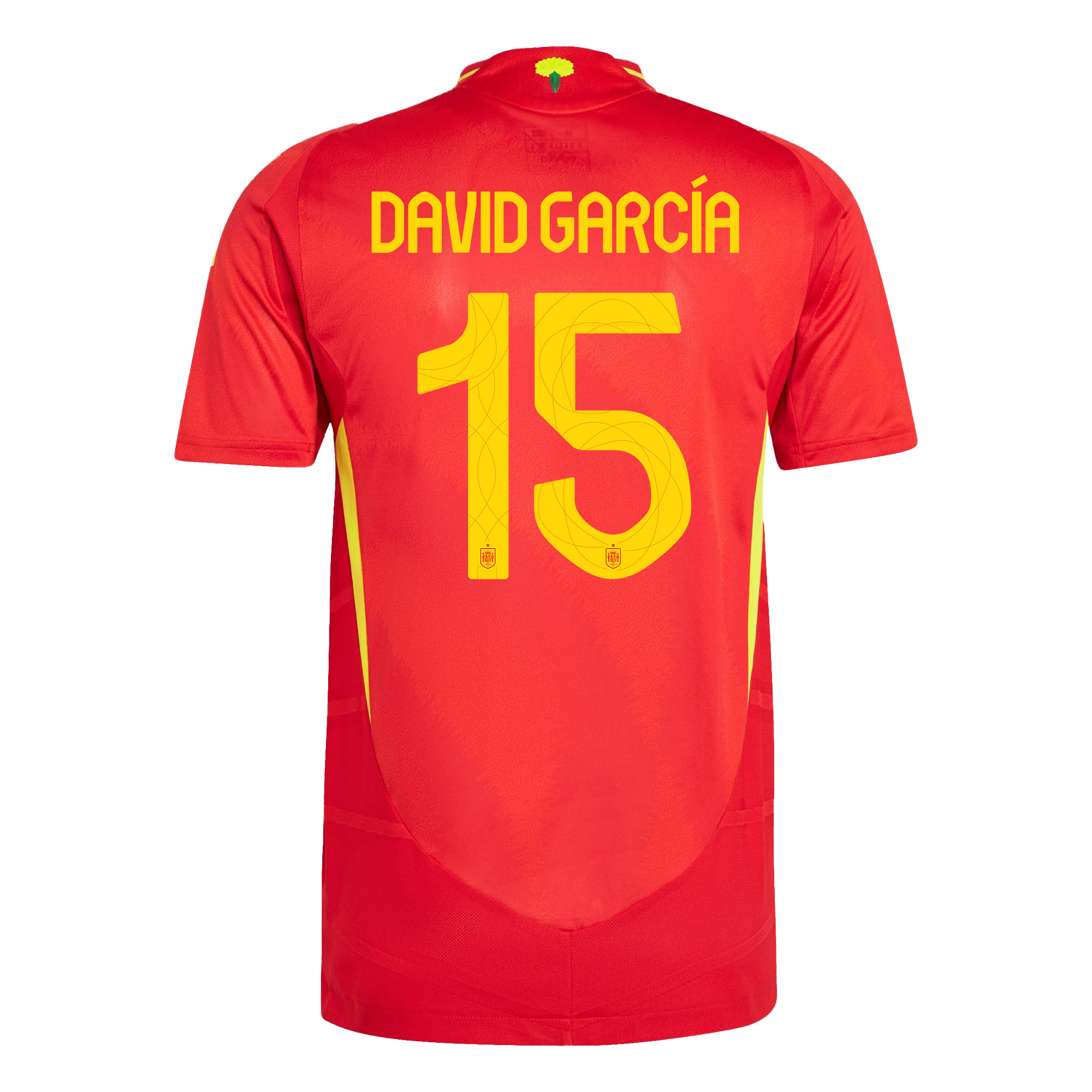 David García 15 Spain National Team 2024 Home Men Jersey - Red