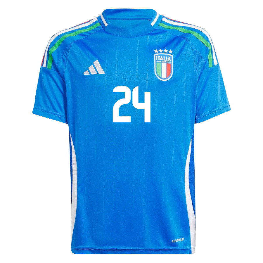 Andrea Cambiaso 24 Italy National Team 2024/25 Home YOUTH Jersey - Blue