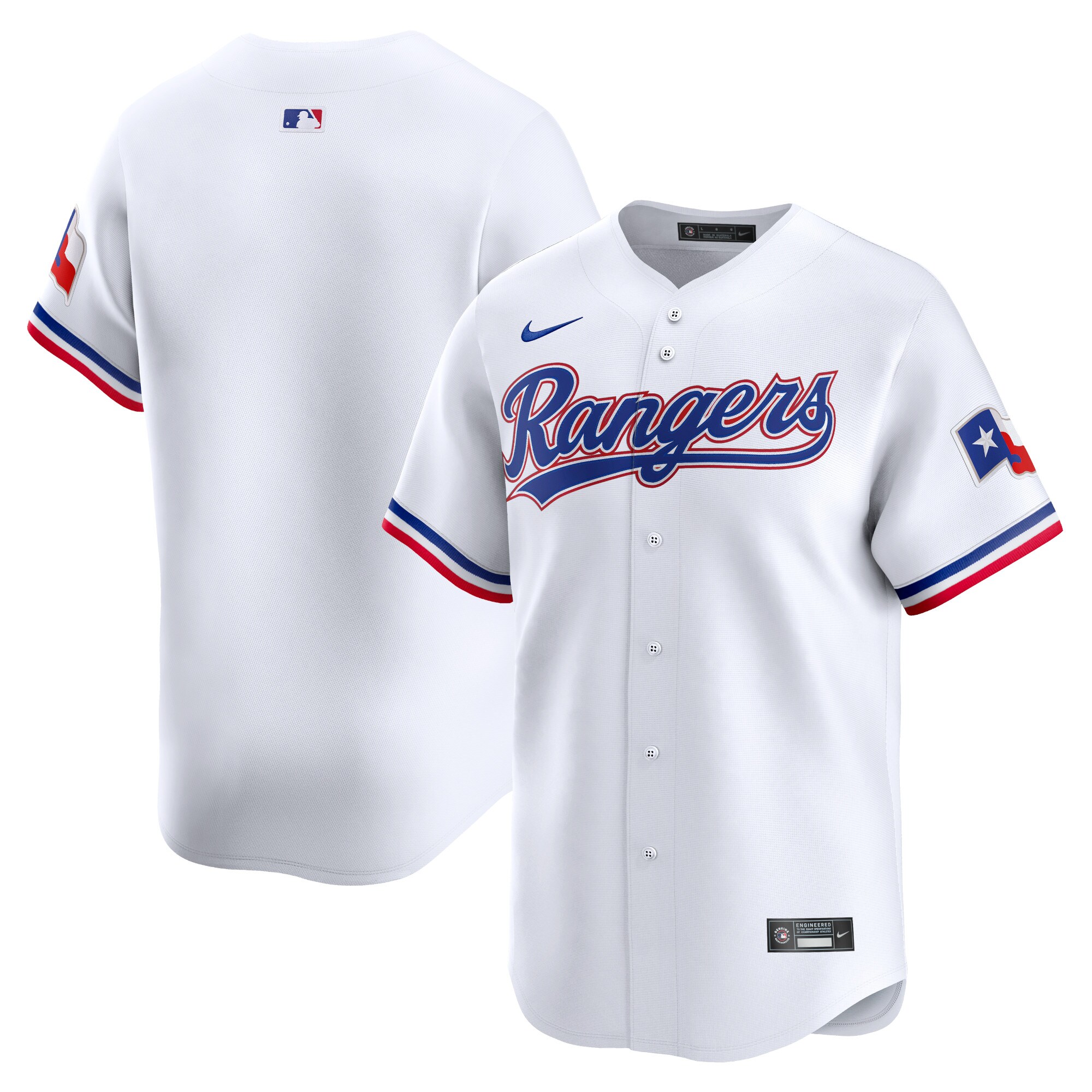 Texas Rangers  Youth Home Limited Jersey - White