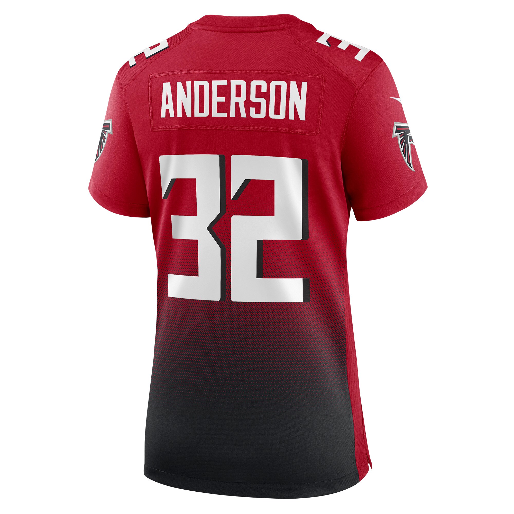 Jamal Anderson Atlanta Falcons  Women's Retired Game Jersey - Red