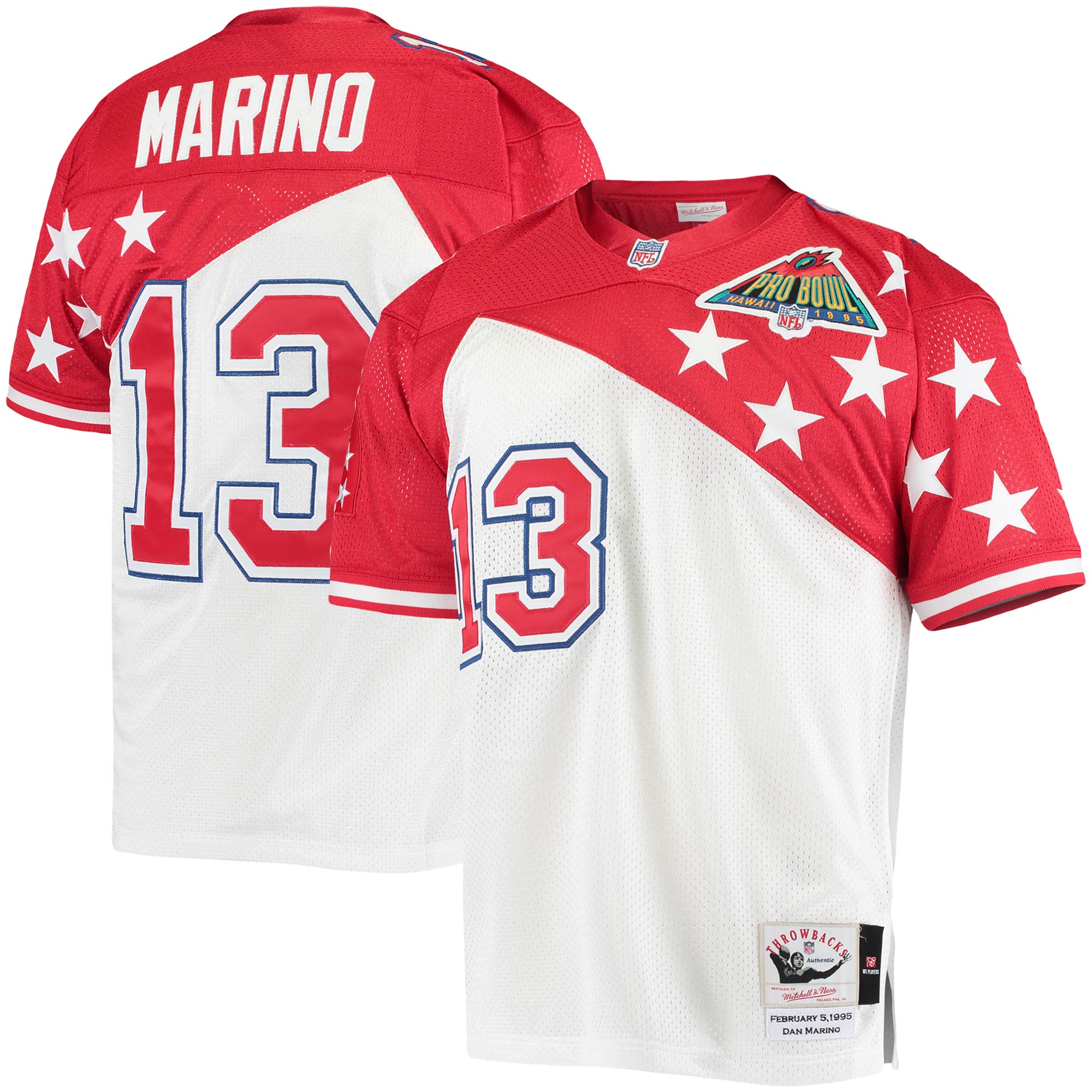Dan Marino AFC Mitchell & Ness 1994 Pro Bowl Authentic Jersey - White\/Red