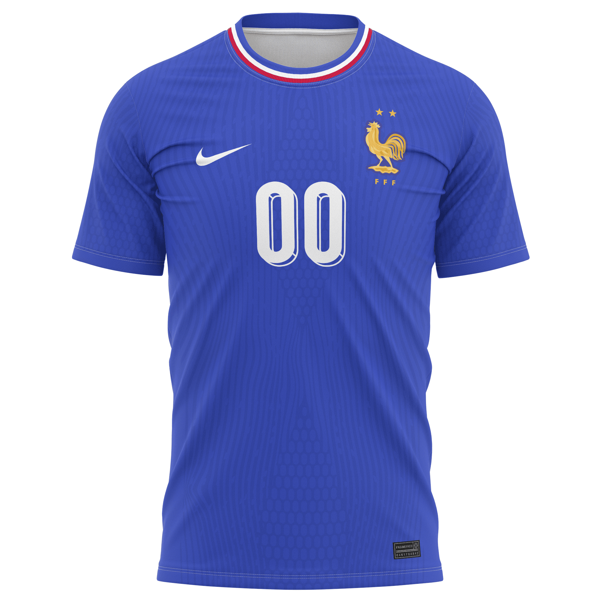 France National Team 2024 Away Kits Custom AOP T-shirt - Blue