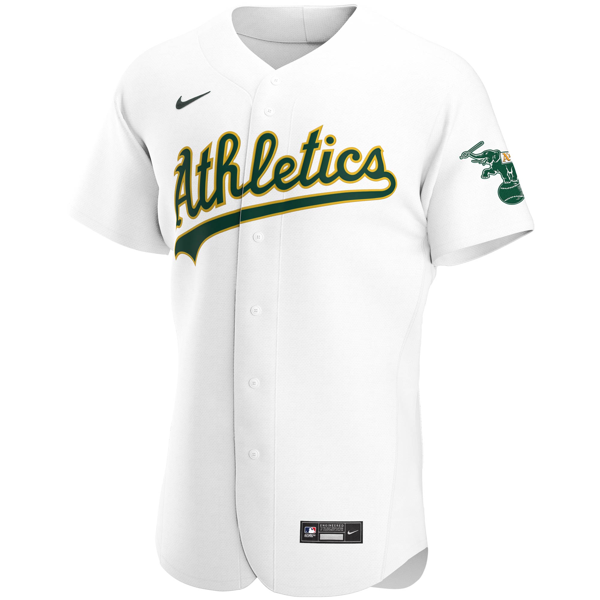 Oakland Athletics  Home Authentic Team Jersey - White