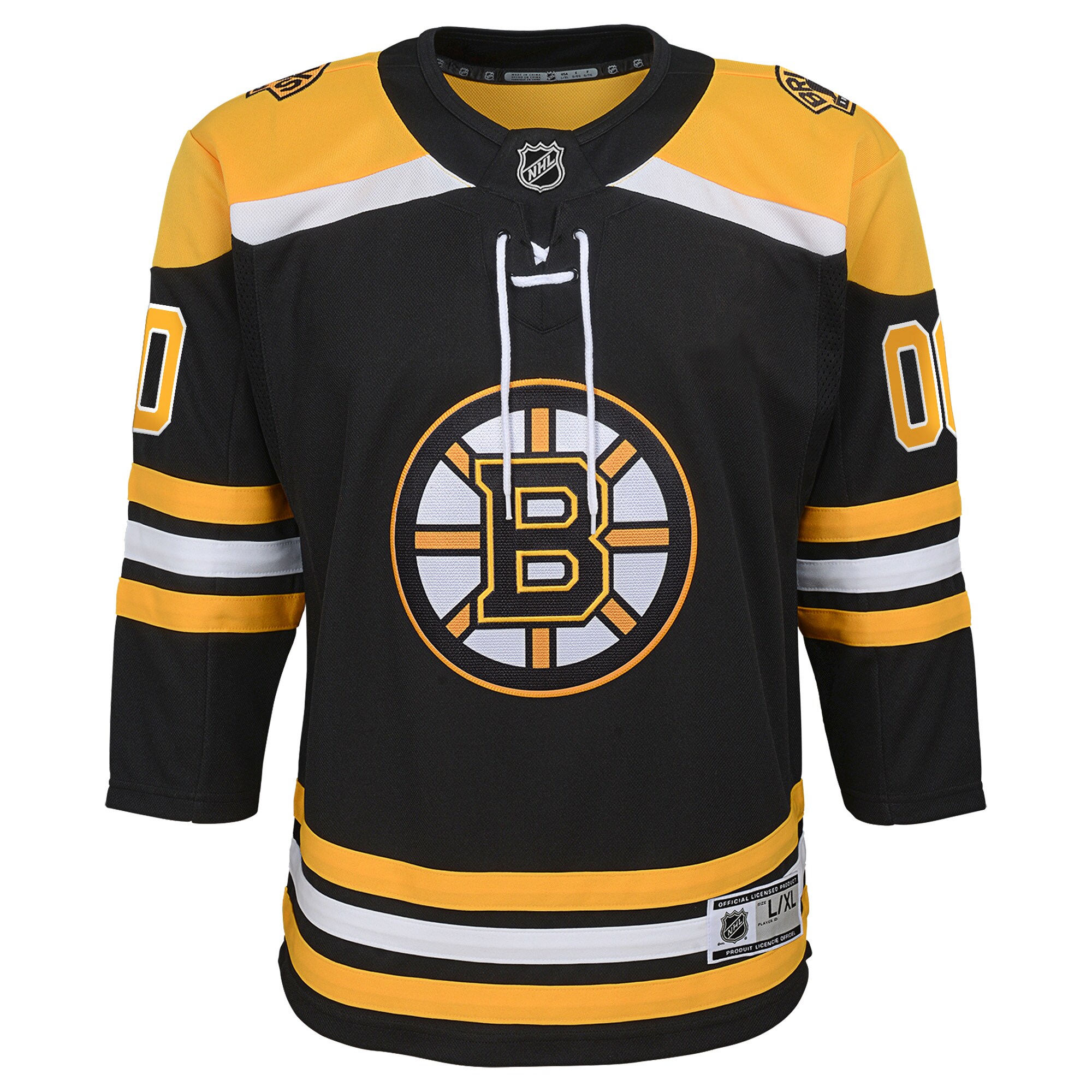 Boston Bruins Youth Home Custom Premier Jersey - Black