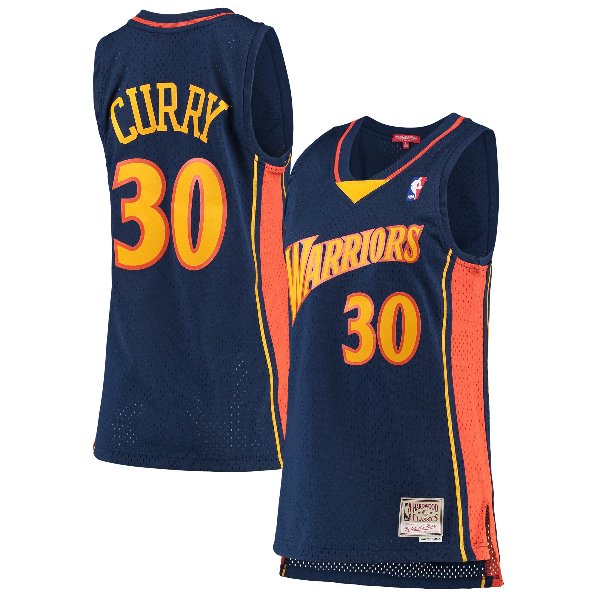 Stephen Curry Golden State Warriors Mitchell & Ness Women's 2009-10 Hardwood Classics Swingman Jersey - Navy