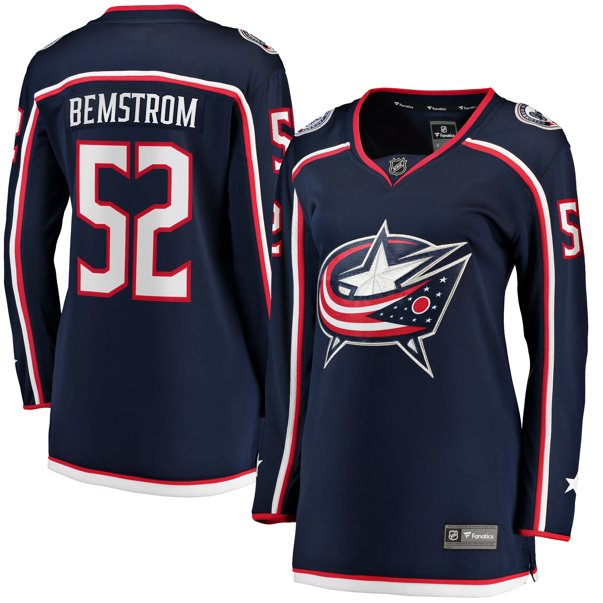 Emil Bemstrom Columbus Blue Jackets Fanatics Women's Home Breakaway Player Jersey - Navy