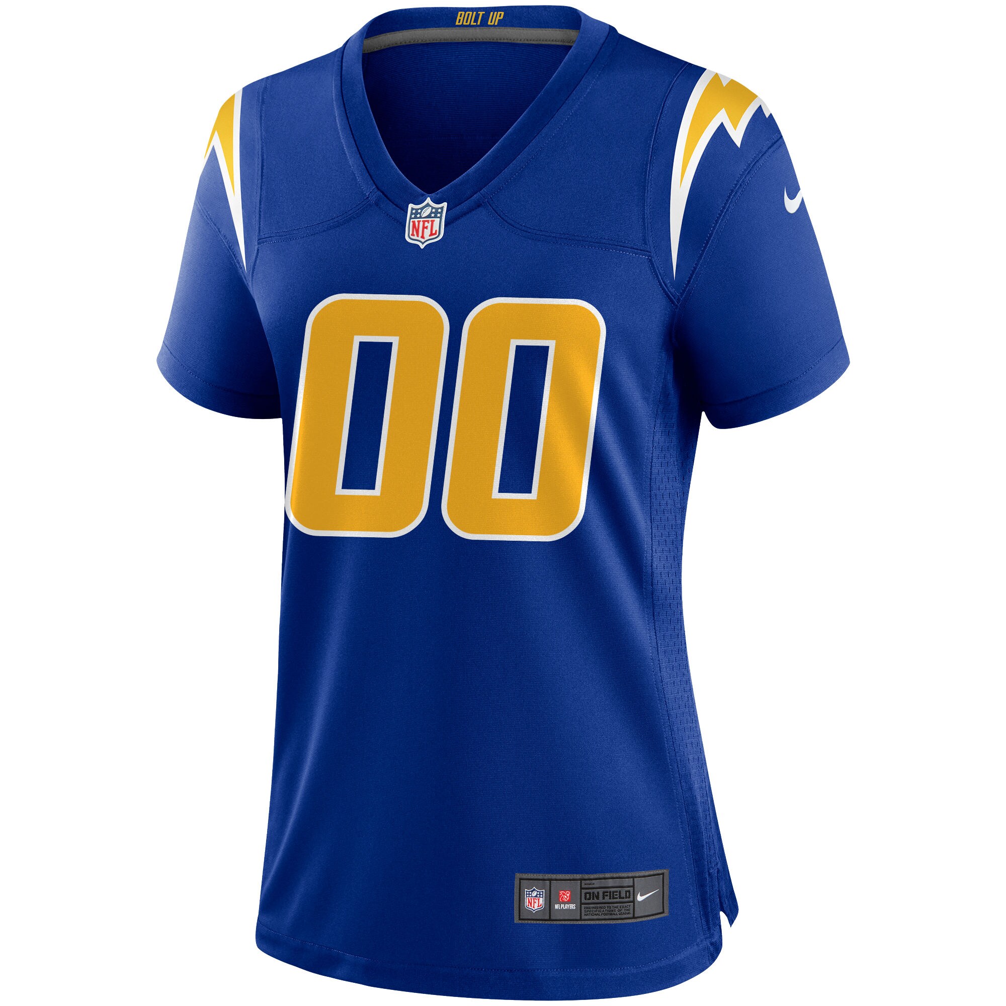 Los Angeles Chargers  Women's Alternate Custom Game Jersey - Royal