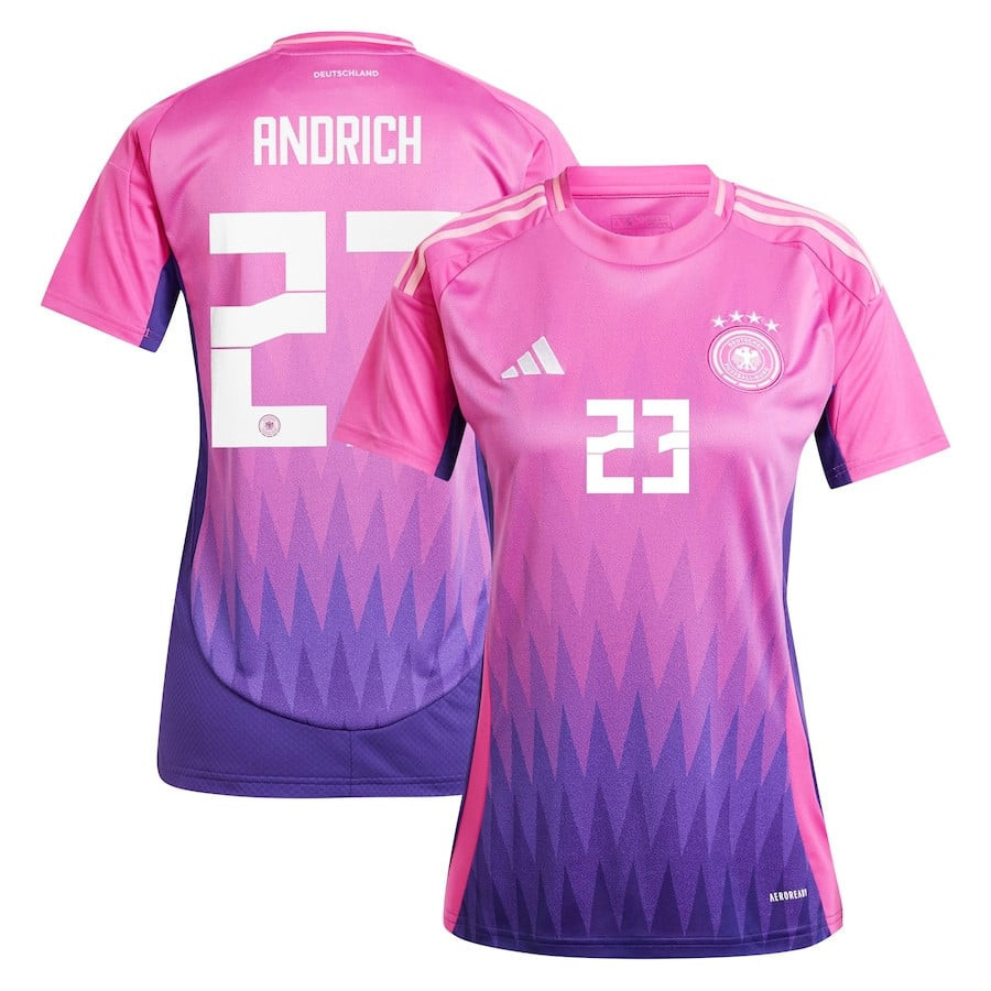 Robert Andrich 23 Germany National Team 2024 Away Women Jersey - Pink