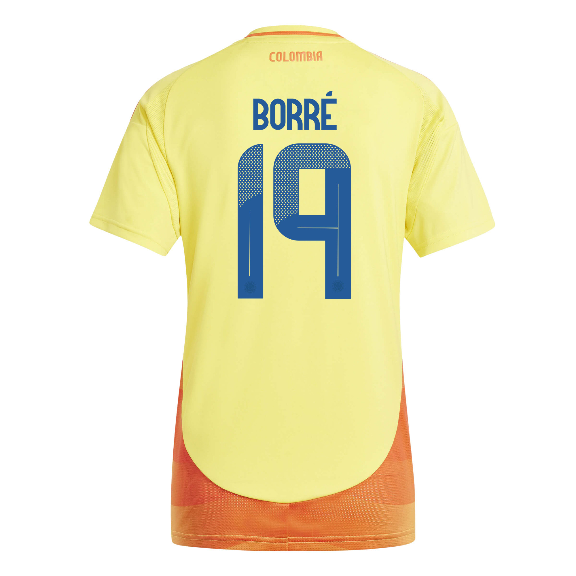 Rafael Borré 19 Colombia National Team 2024/25 Home Women Jersey - Yellow