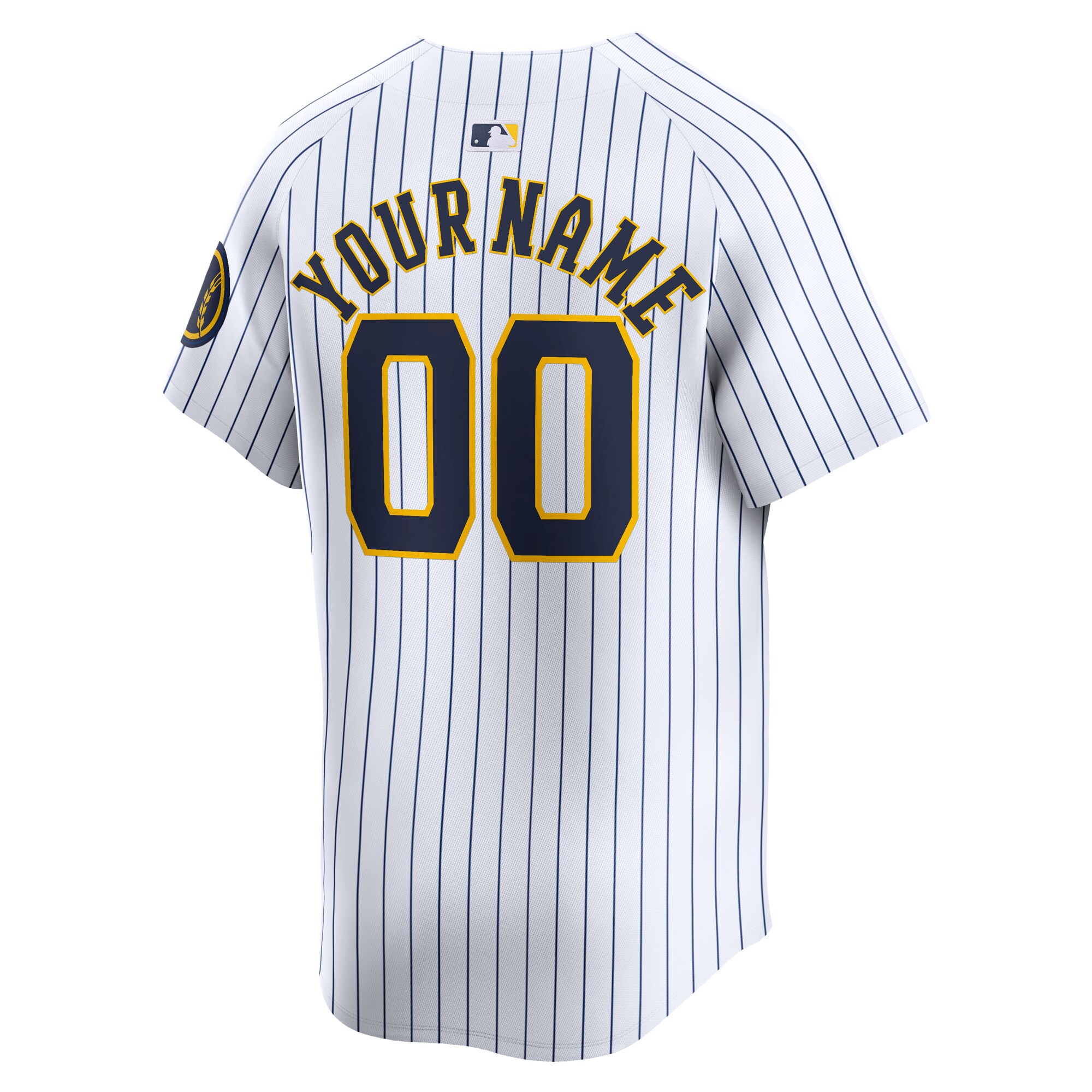 Milwaukee Brewers   Alternate Limited Custom Jersey\u00c2\u00a0\u00e2\u20ac\u201c White