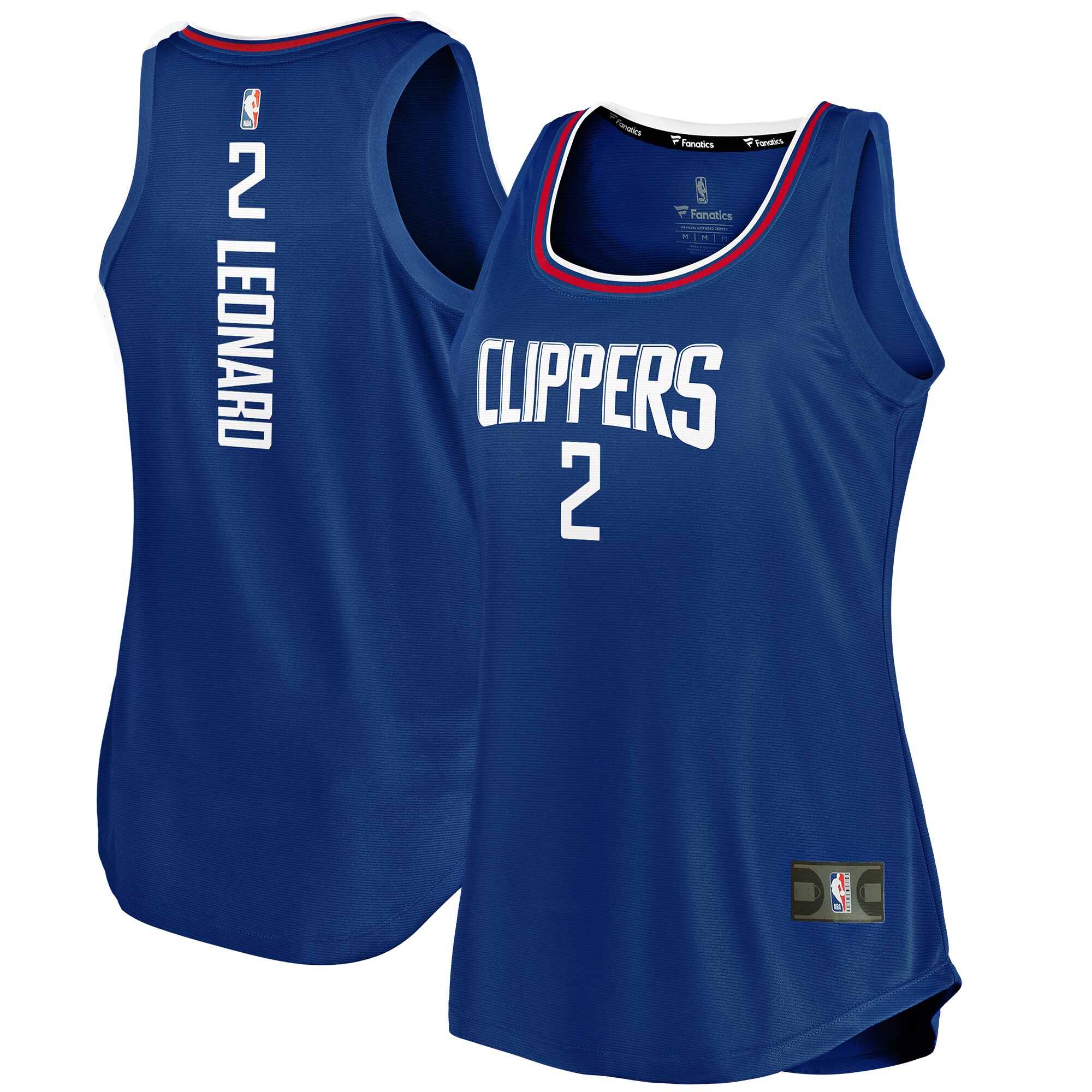 Kawhi Leonard LA Clippers Fanatics Women's Fast Break Player Movement Jersey Tank Top - Royal