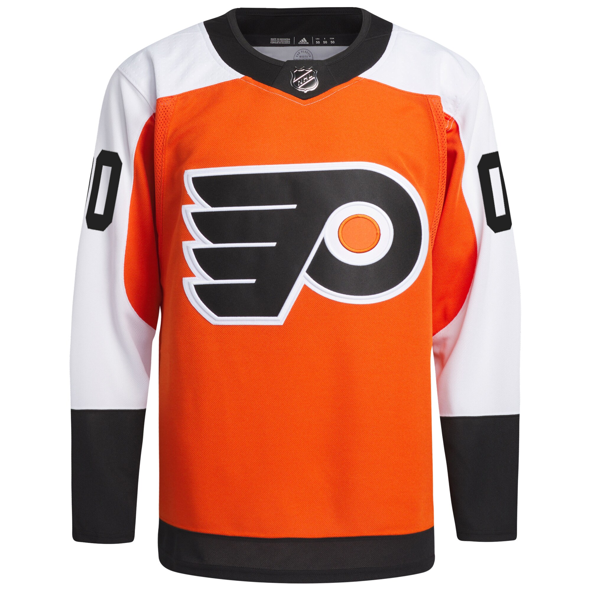 Philadelphia Flyers adidas  Home  Primegreen Authentic Custom Jersey - Burnt Orange