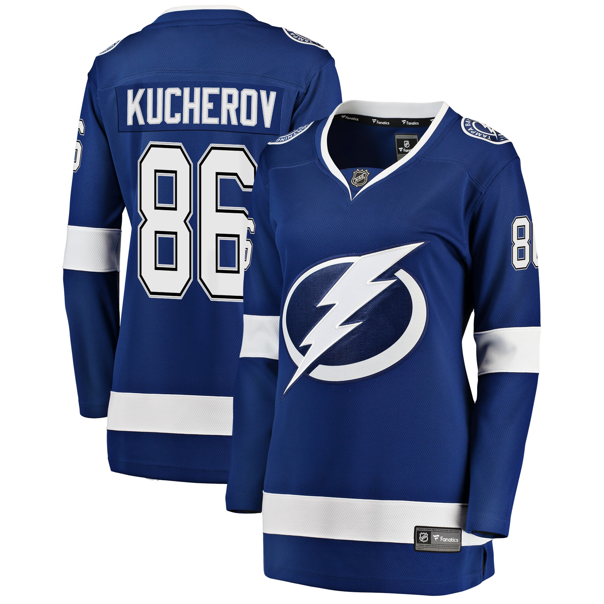 Nikita Kucherov Tampa Bay Lightning Fanatics Women's Breakaway Player Jersey - Blue