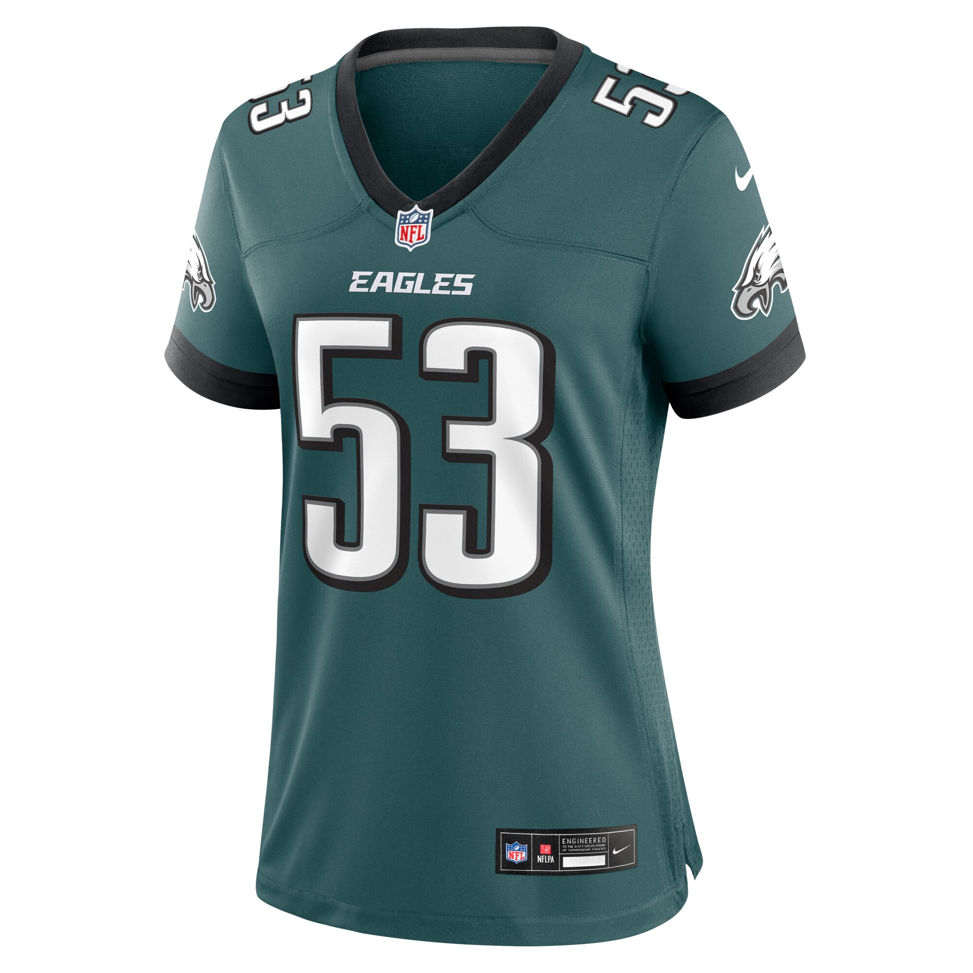 Zack Baun Philadelphia Eagles  Women's  Game Jersey - Midnight Green