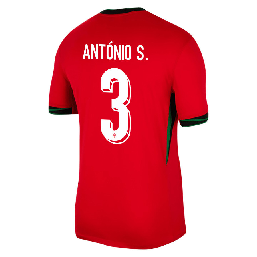 António Silva 3 Portugal National Team 2024/25 Home Men Jersey - Red