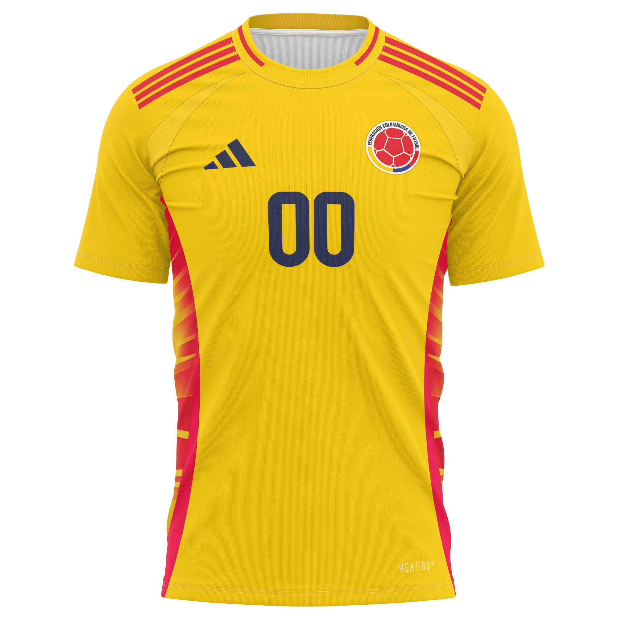 Colombia National Team 2024 Home Kits Custom AOP T-shirt - Yellow