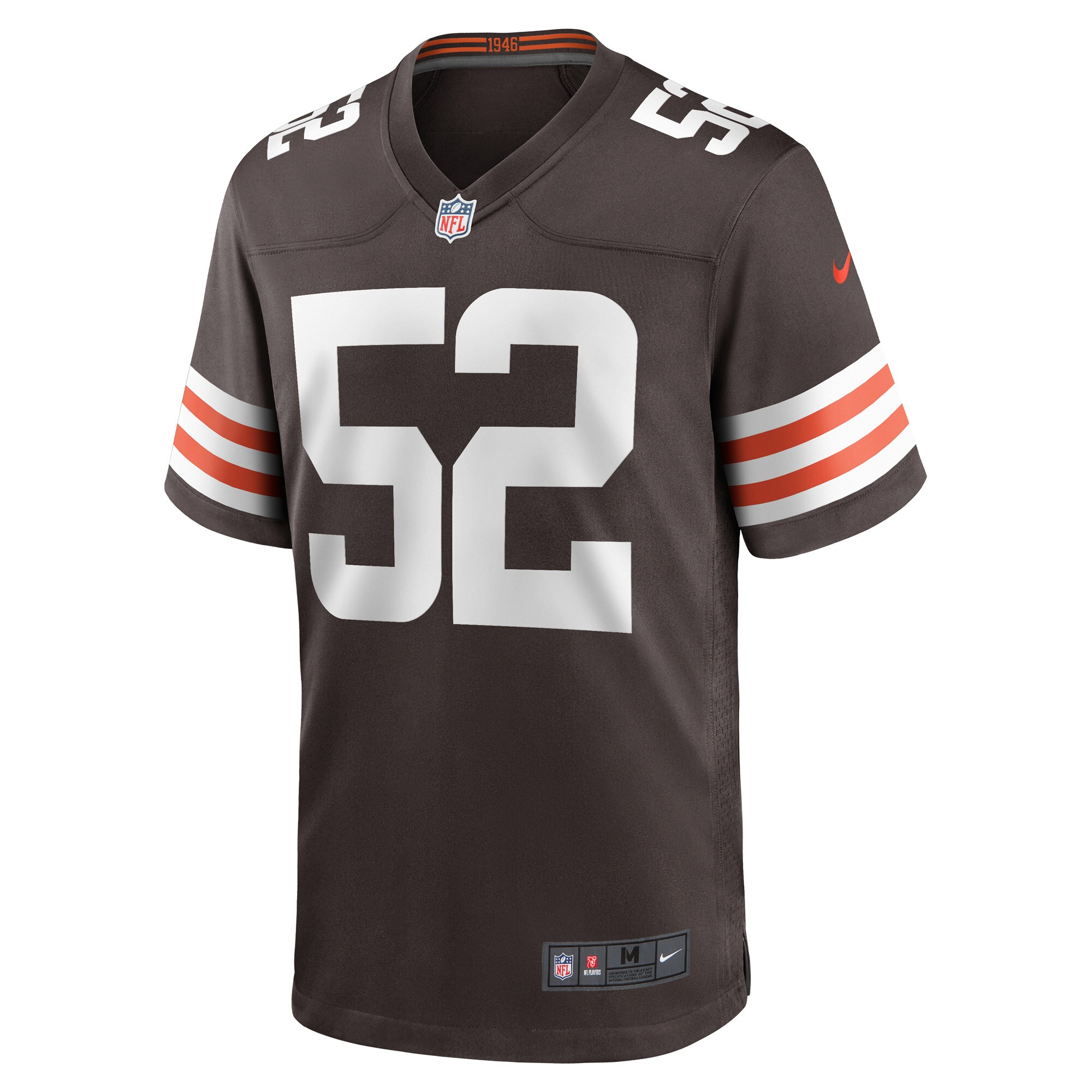 Dawson Deaton Cleveland Browns  Game Player Jersey - Brown