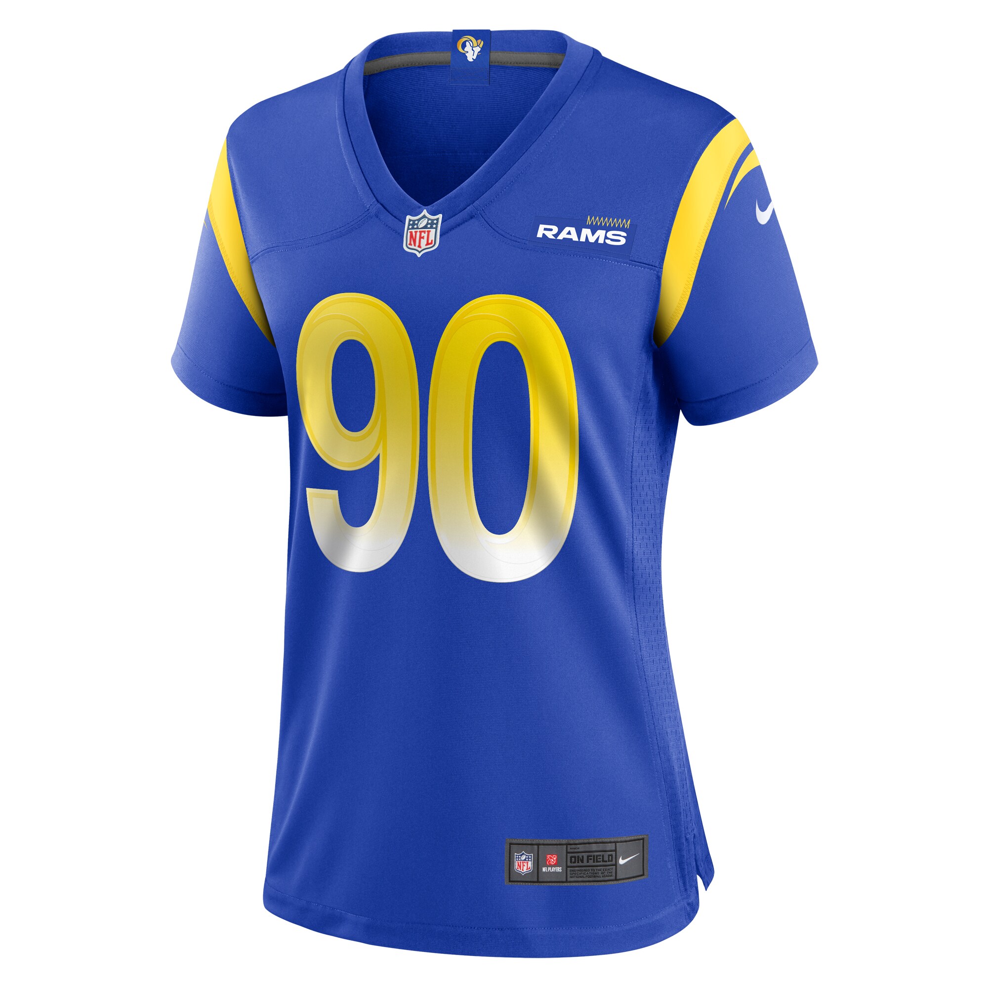 Tyler Davis Los Angeles Rams  Women's  Game Jersey -  Royal