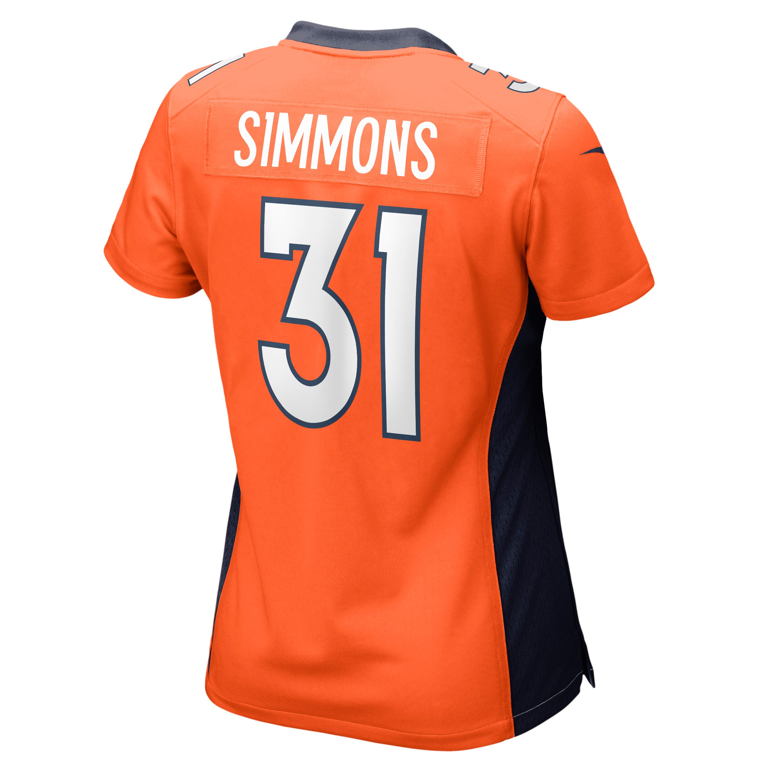 Justin Simmons Denver Broncos  Women's Game Jersey - Orange