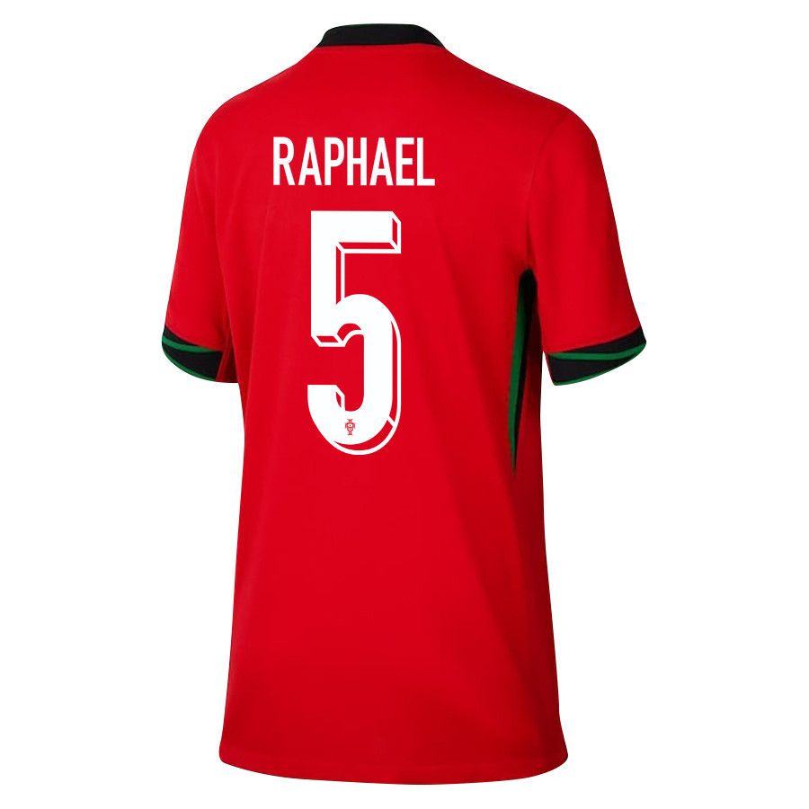 Raphaël Guerreiro 5 Portugal National Team 2024/25 Home YOUTH Jersey - Red