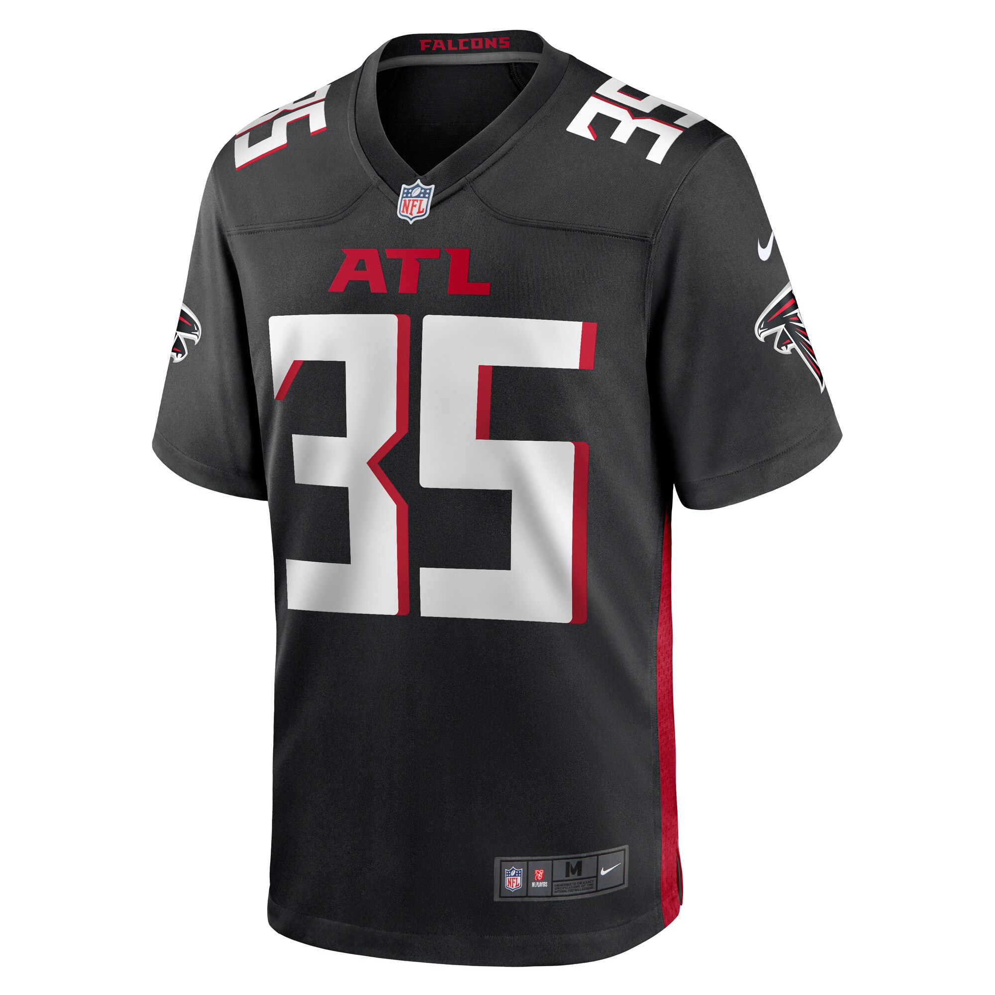 Natrone Brooks Atlanta Falcons  Team Game Jersey -  Black