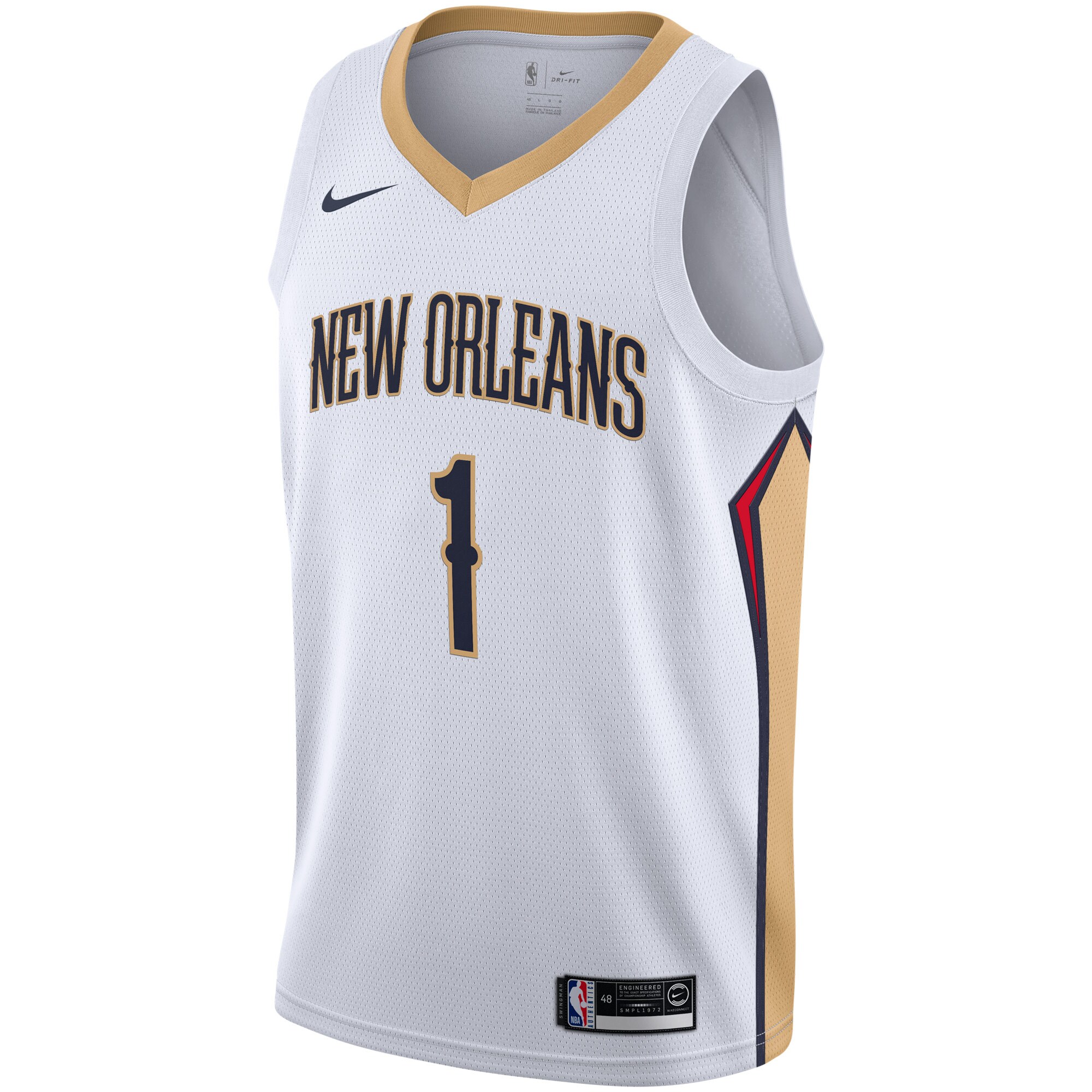 Zion Williamson New Orleans Pelicans  2019\/2020 Swingman Jersey - Association Edition - White