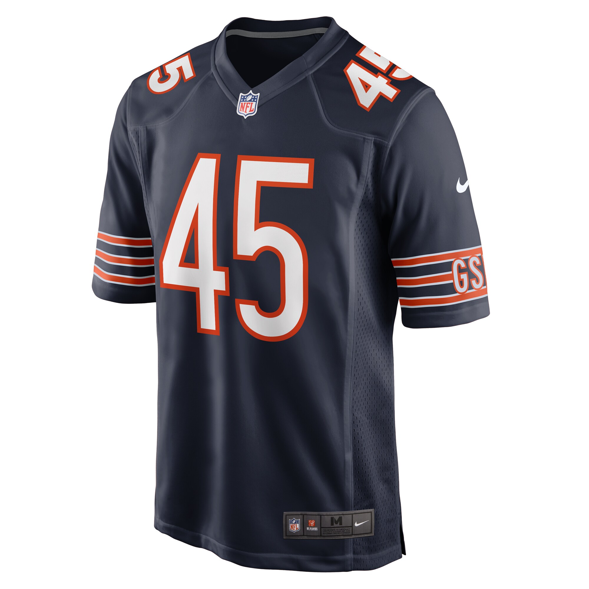 Amen Ogbongbemiga Chicago Bears   Game Jersey -  Navy