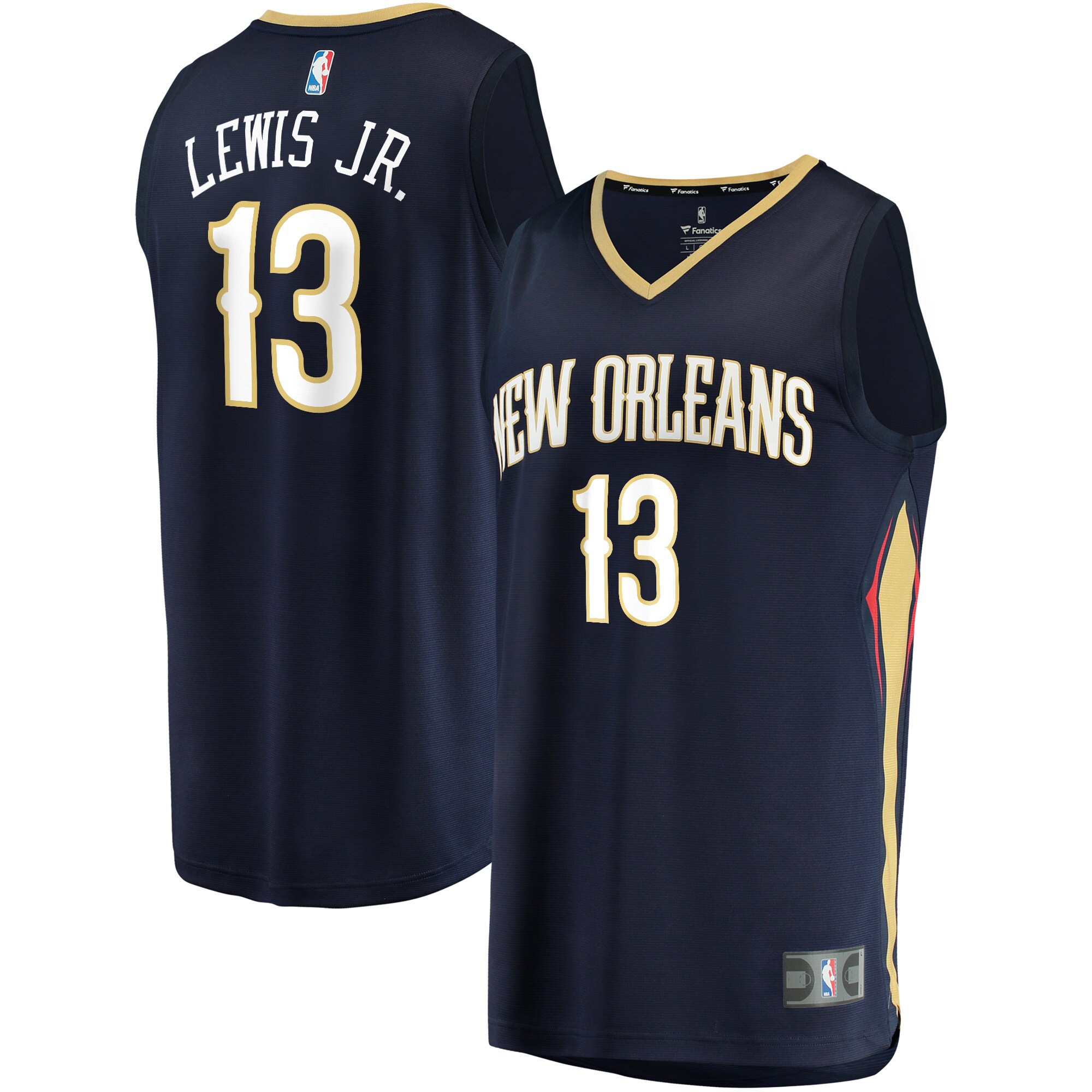 Kira Lewis Jr. New Orleans Pelicans Fanatics Youth Fast Break Replica Jersey Navy - Icon Edition