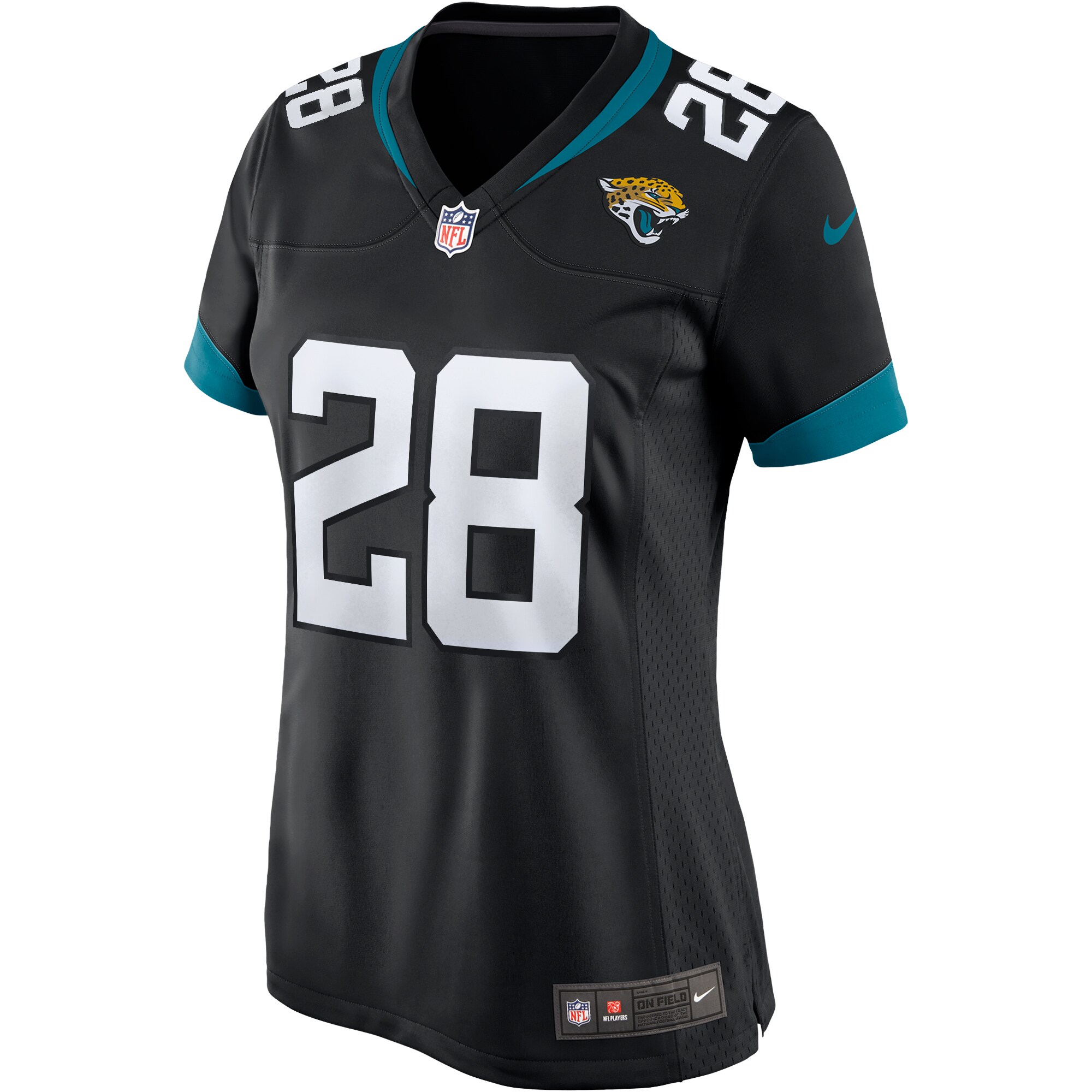Fred Taylor Jacksonville Jaguars  Women's Game Retired Player Jersey - Black