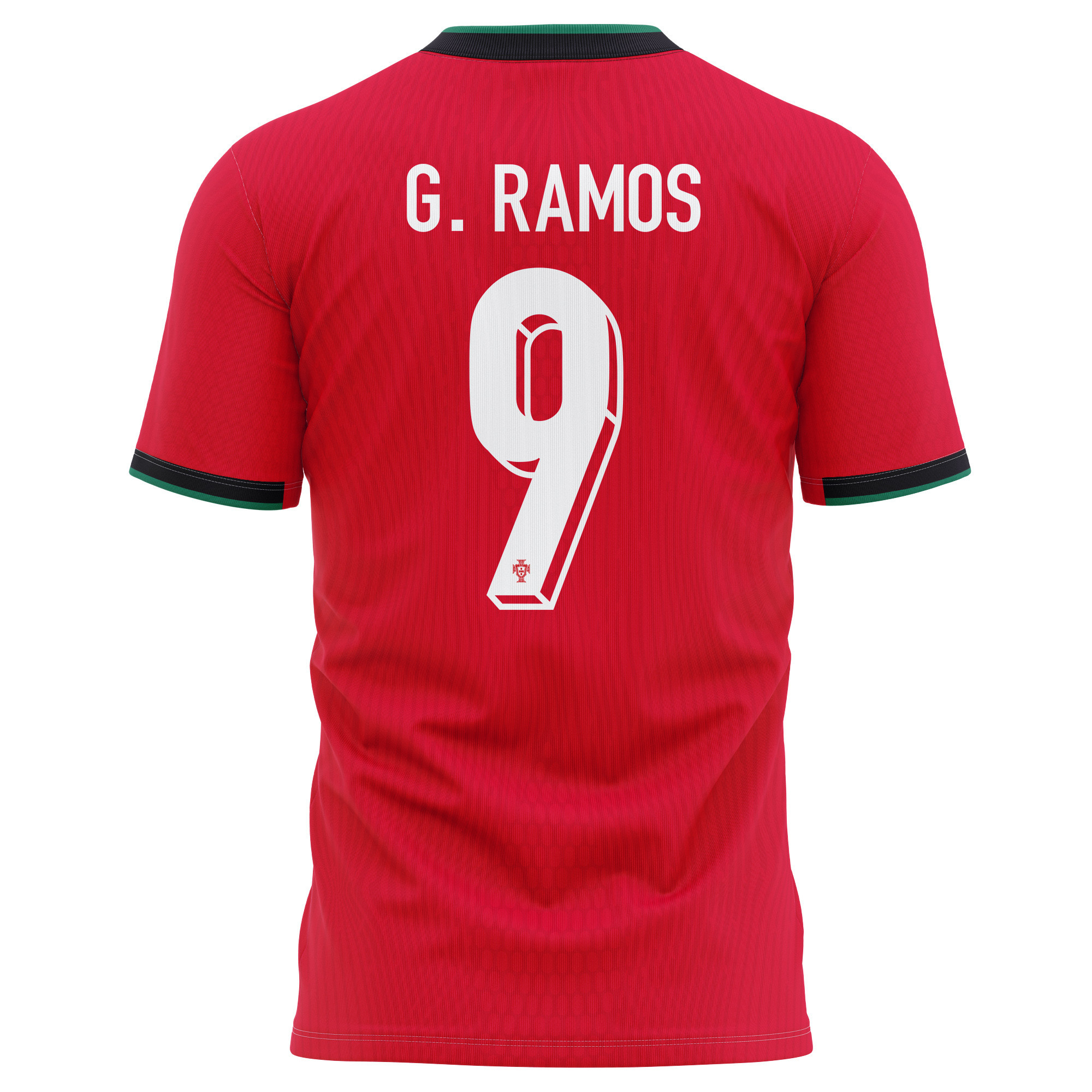 Gonçalo Ramos 9 Portugal National Team 2024/25 Home Kits AOP T-shirt - Red