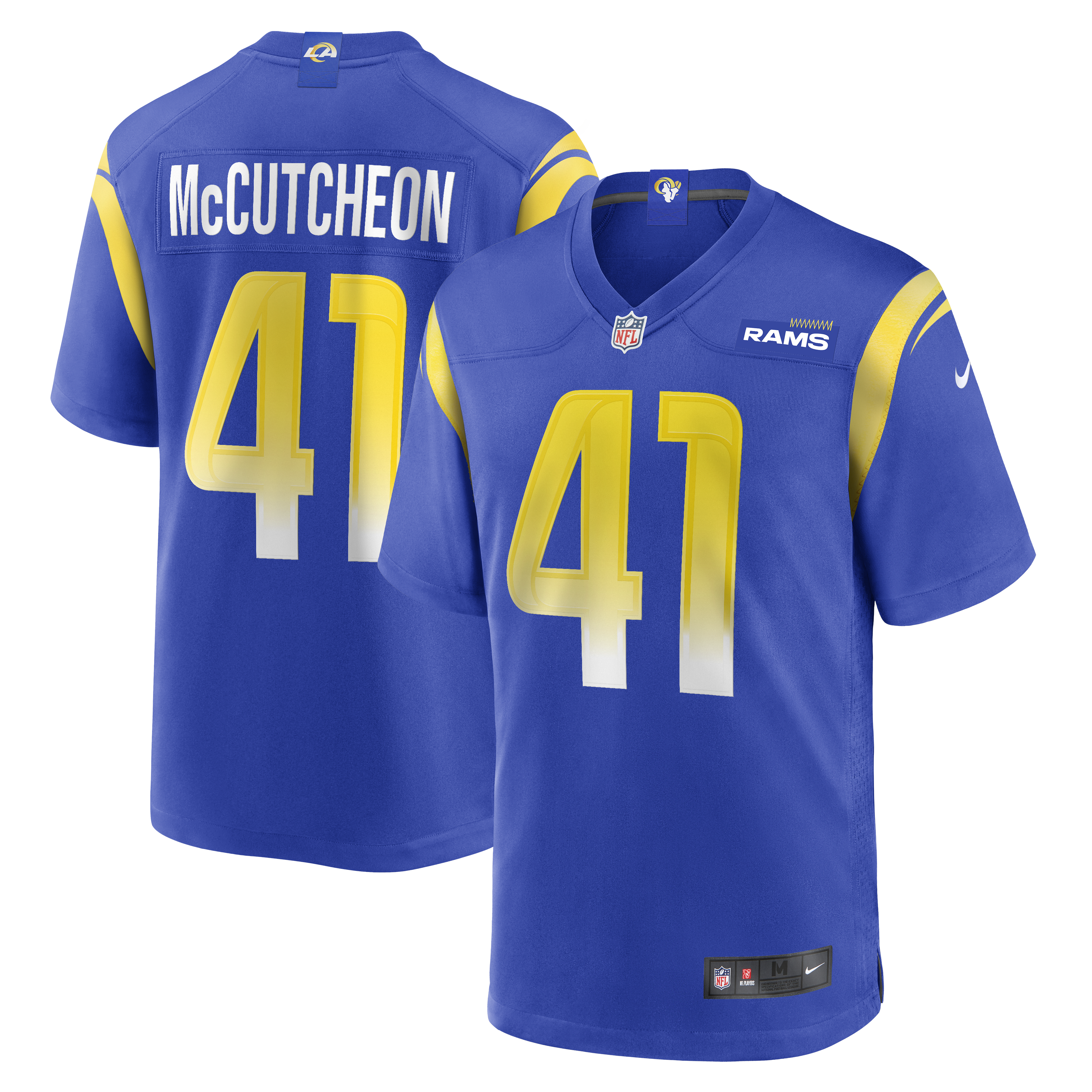 Cameron McCutcheon Los Angeles Rams   Game Jersey - Royal