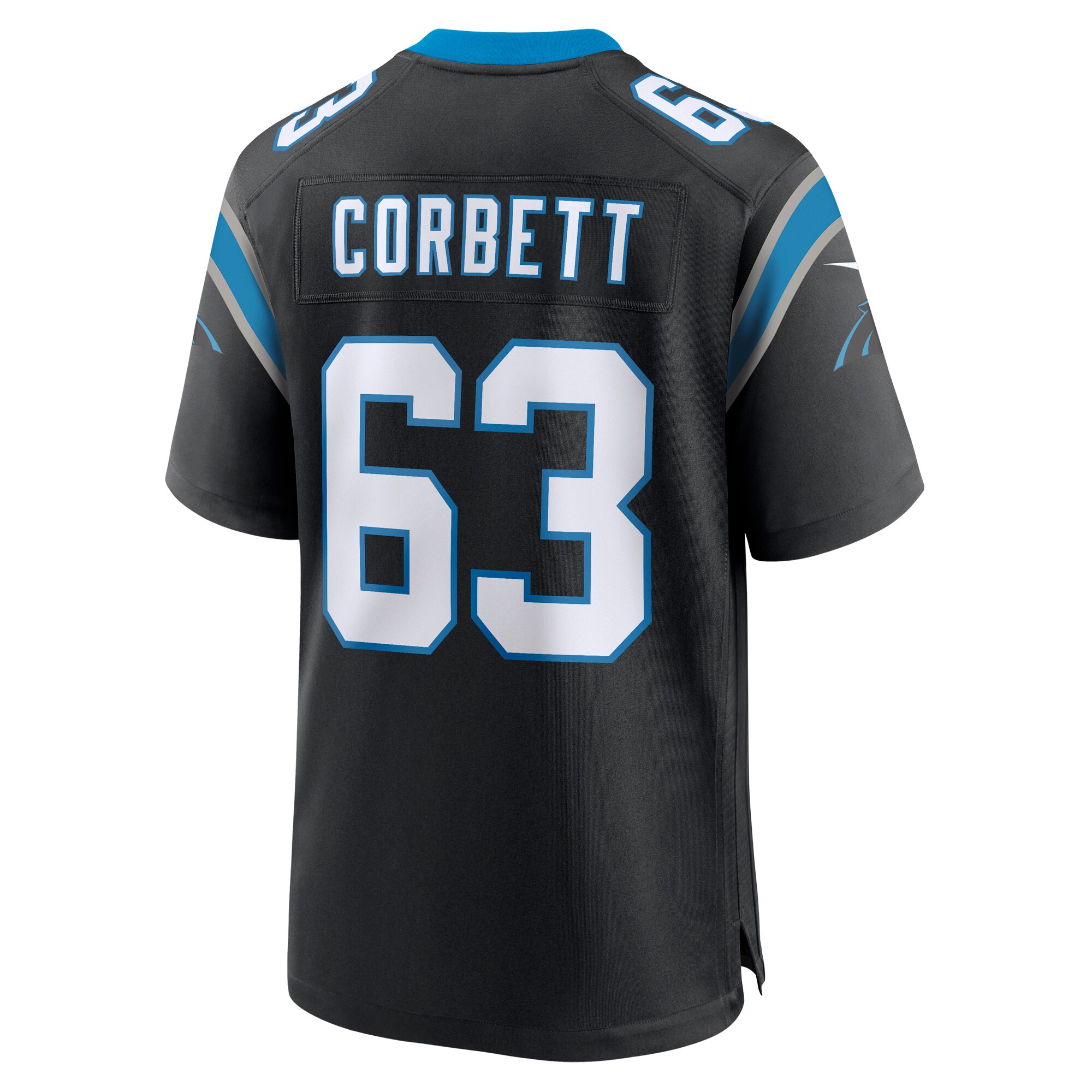 Austin Corbett Carolina Panthers  Team Game Jersey - Black