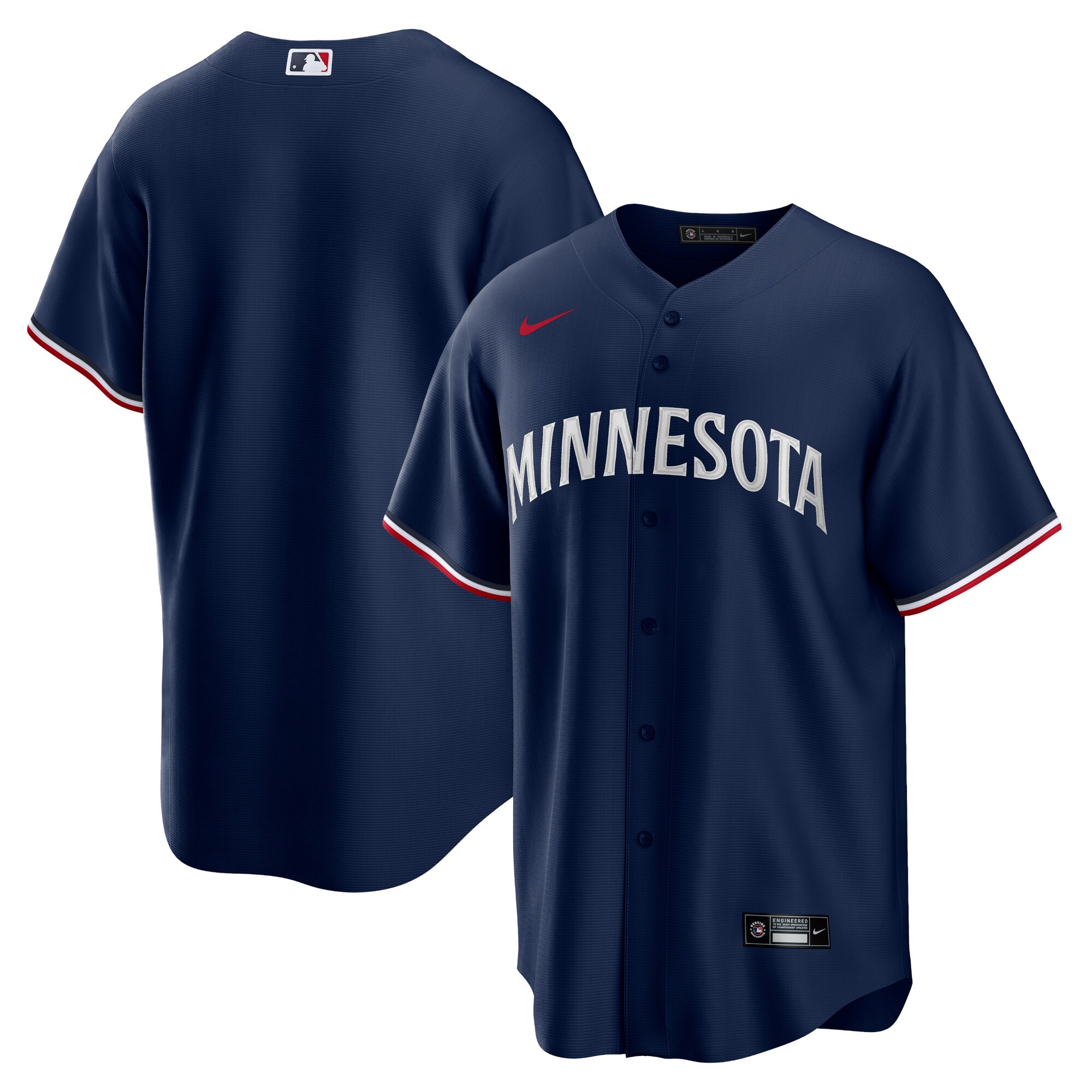 Minnesota Twins  Alternate Replica Team Logo Jersey - Navy