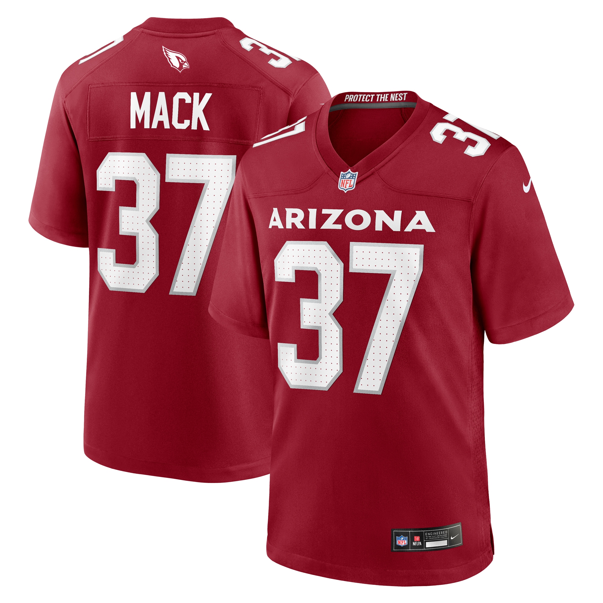 Marlon Mack Arizona Cardinals  Team Game Jersey -  Cardinal