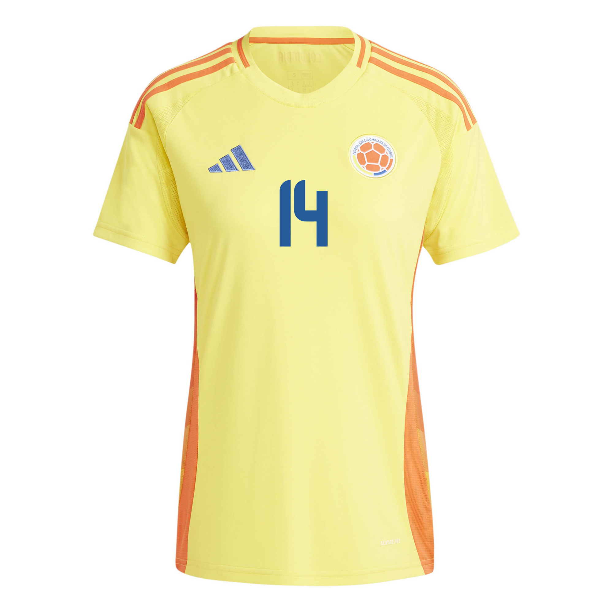Jhon Durán 14 Colombia National Team 2024/25 Home Women Jersey - Yellow
