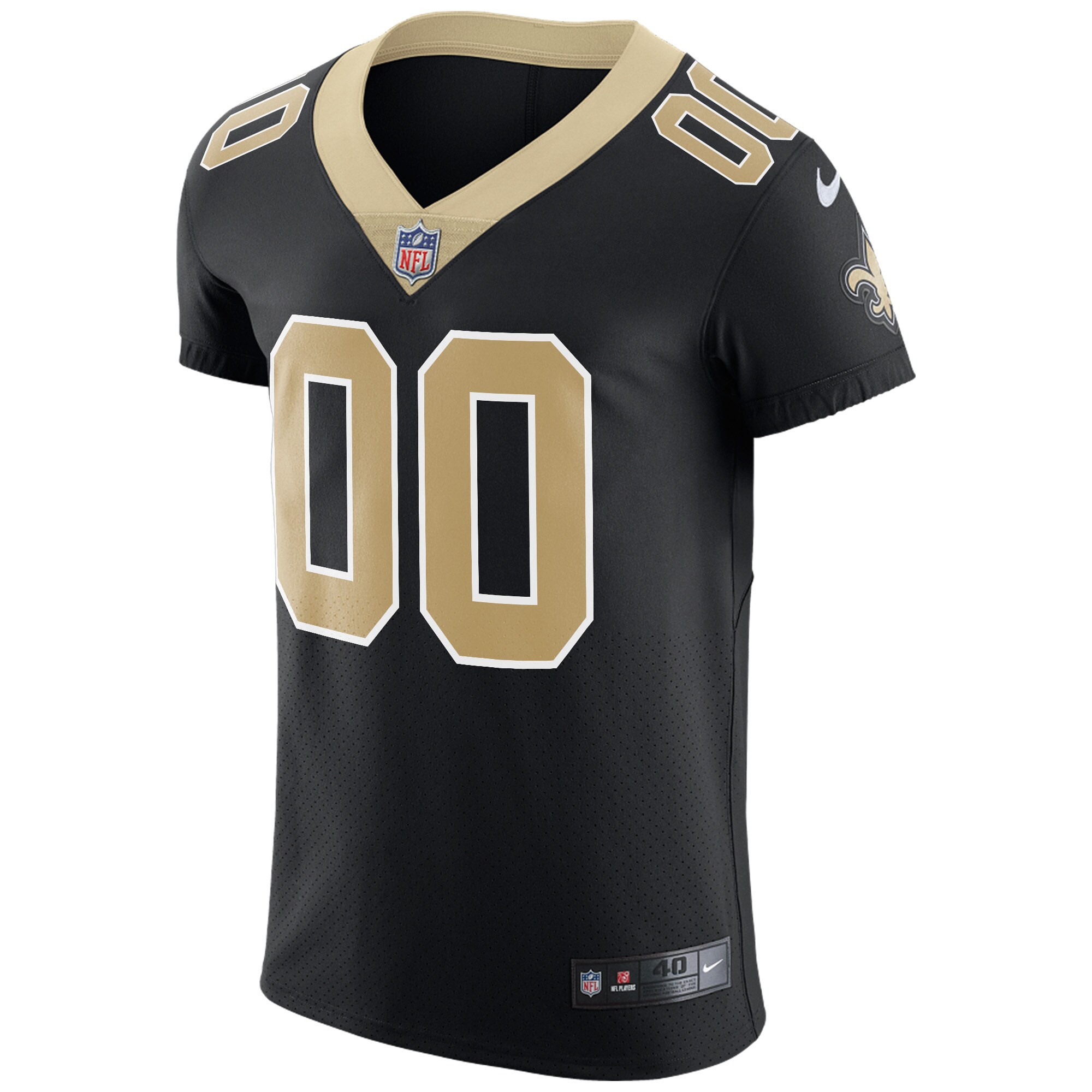 New Orleans Saints  Vapor Untouchable Custom Elite Jersey - Black