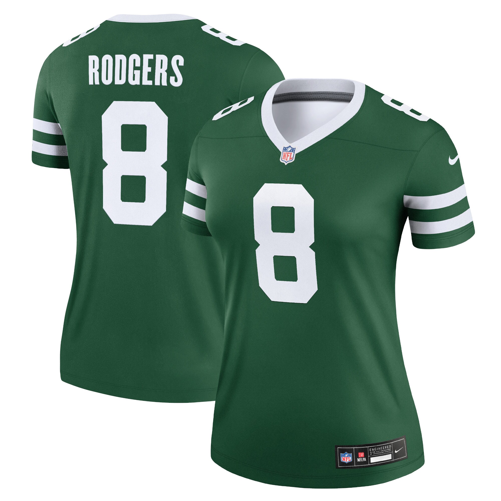 Aaron Rodgers New York Jets  Women's Legend Jersey - Legacy Green