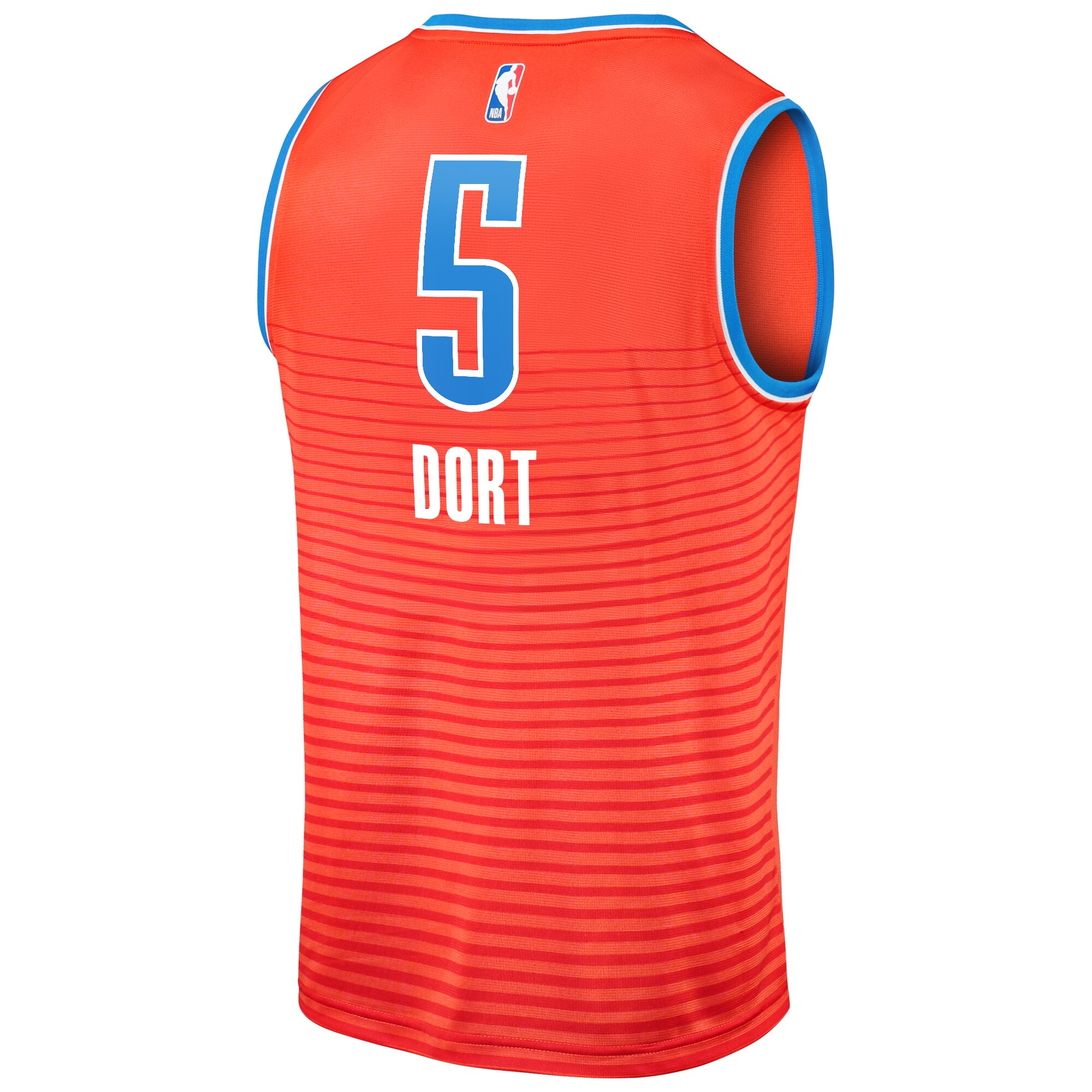 Luguentz Dort Oklahoma City Thunder Fanatics Fast Break Replica Player Jersey - Statement Edition - Orange