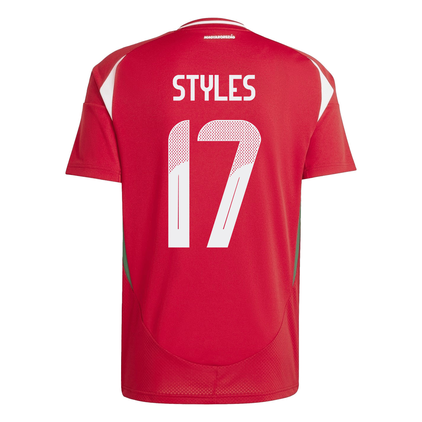 Callum Styles 17 Hungary National Team 2024/25 Home Men Jersey - Red