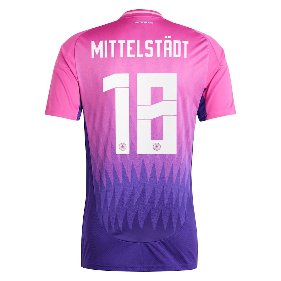 Maximilian Mittelstädt 18 Germany National Team 2024 Away Men Jersey - Pink