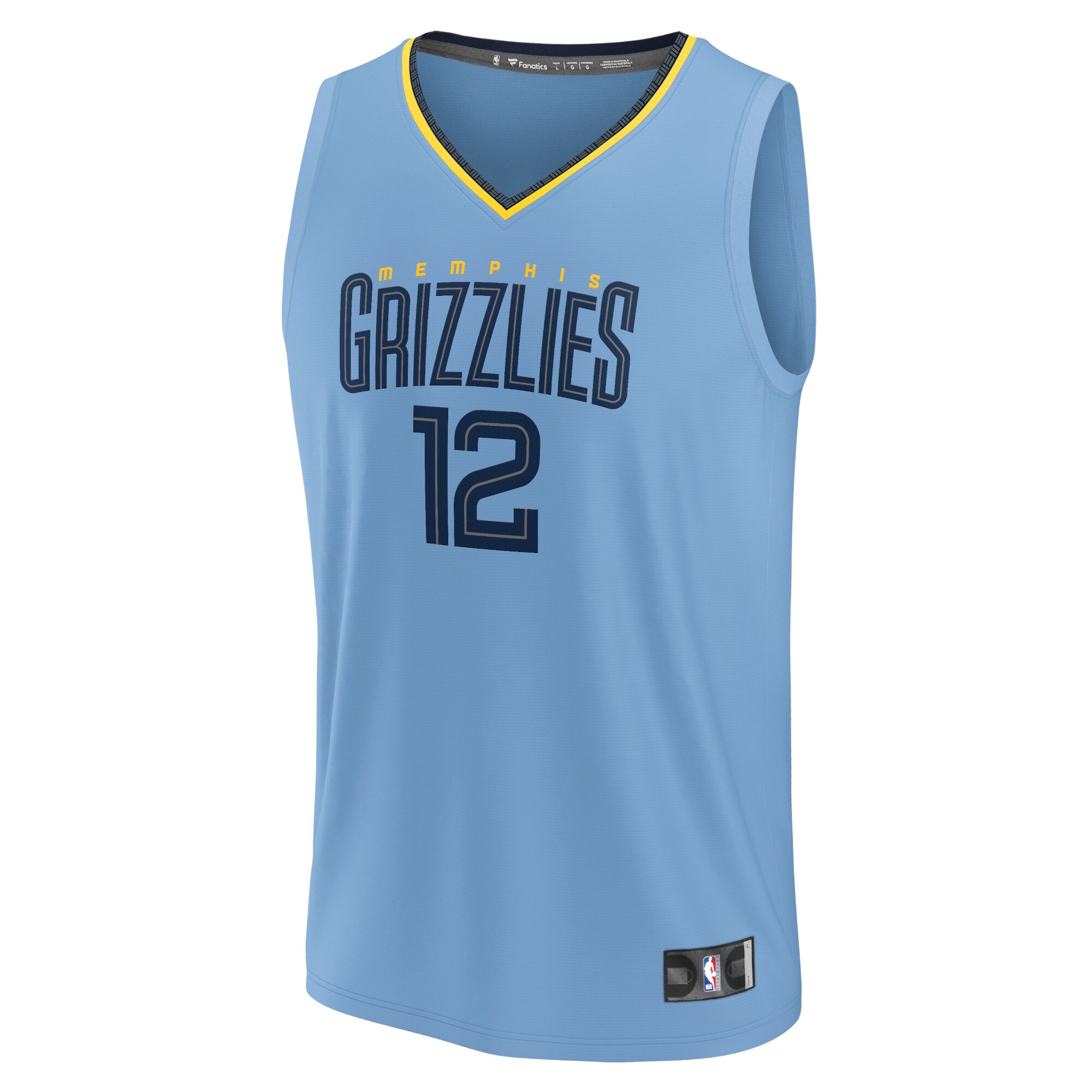 Ja Morant Memphis Grizzlies Fanatics Fast Break Replica Player Jersey - Statement Edition - Light Blue