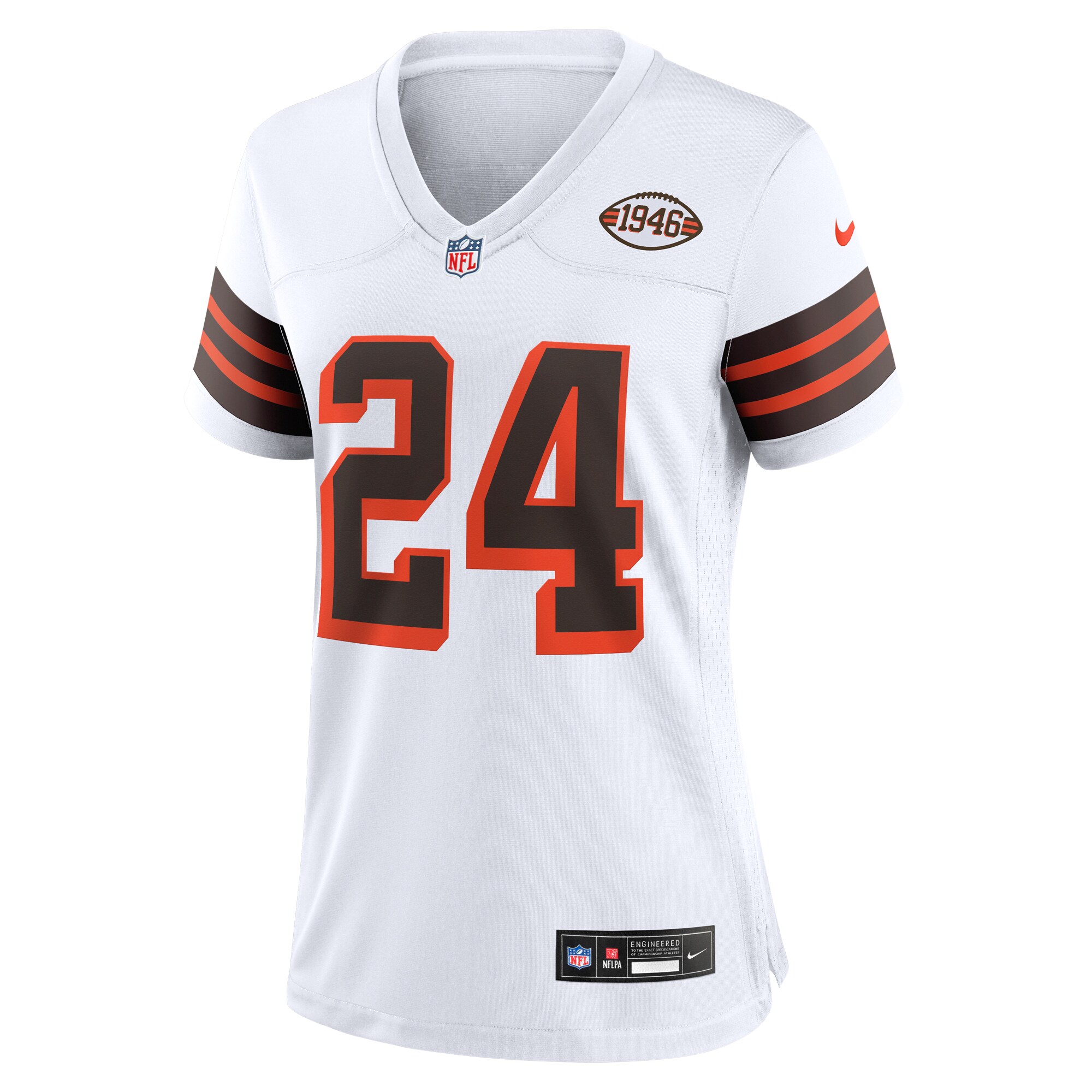 Nick Chubb Cleveland Browns  Women's Alternate Game Jersey -  White