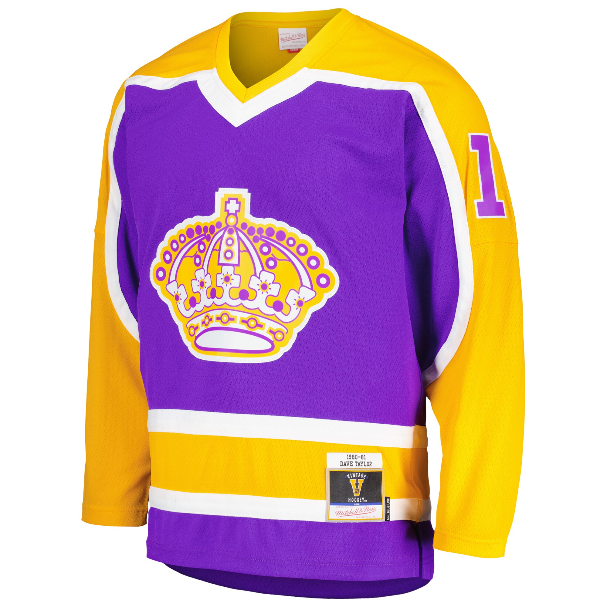Dave Taylor Los Angeles Kings Mitchell & Ness  1980\/81 Blue Line Player Jersey - Purple