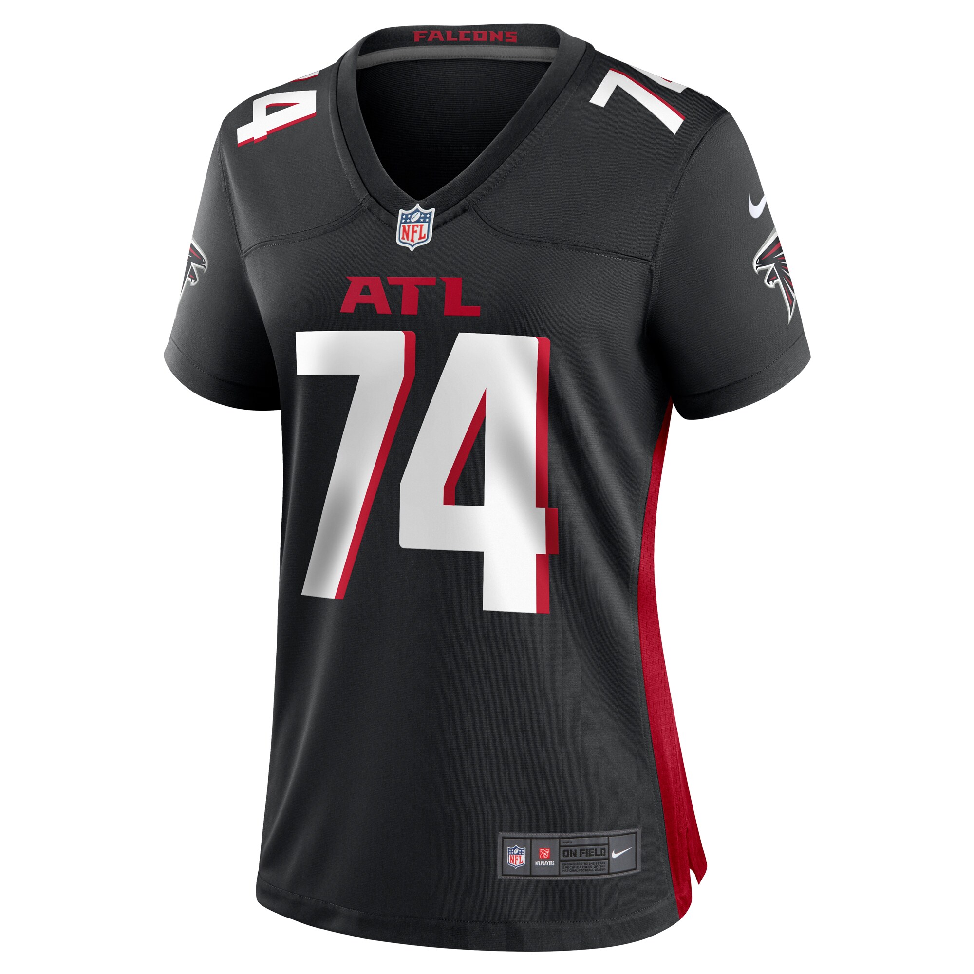 Travis Bell Atlanta Falcons  Women's Team Game Jersey -  Black
