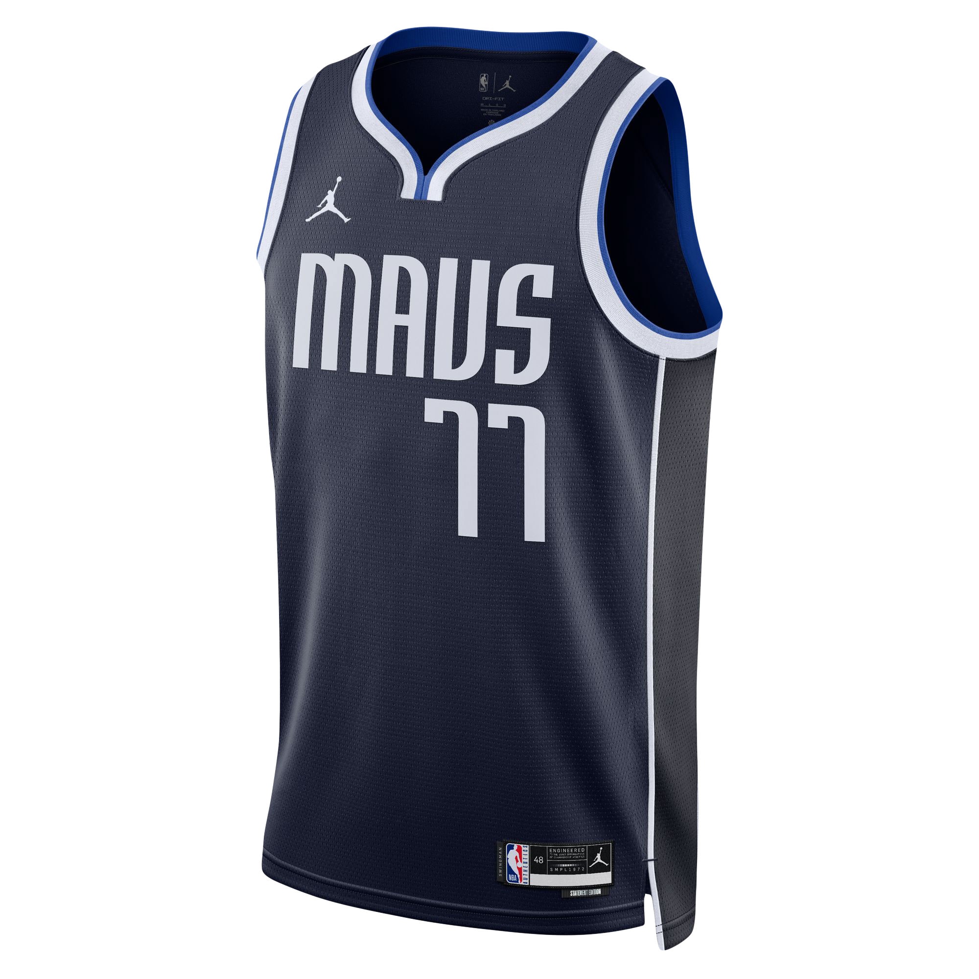 Luka Don\u00c4\u008di\u00c4\u2021 Dallas Mavericks Jordan Brand Unisex Swingman Jersey - Statement Edition - Navy