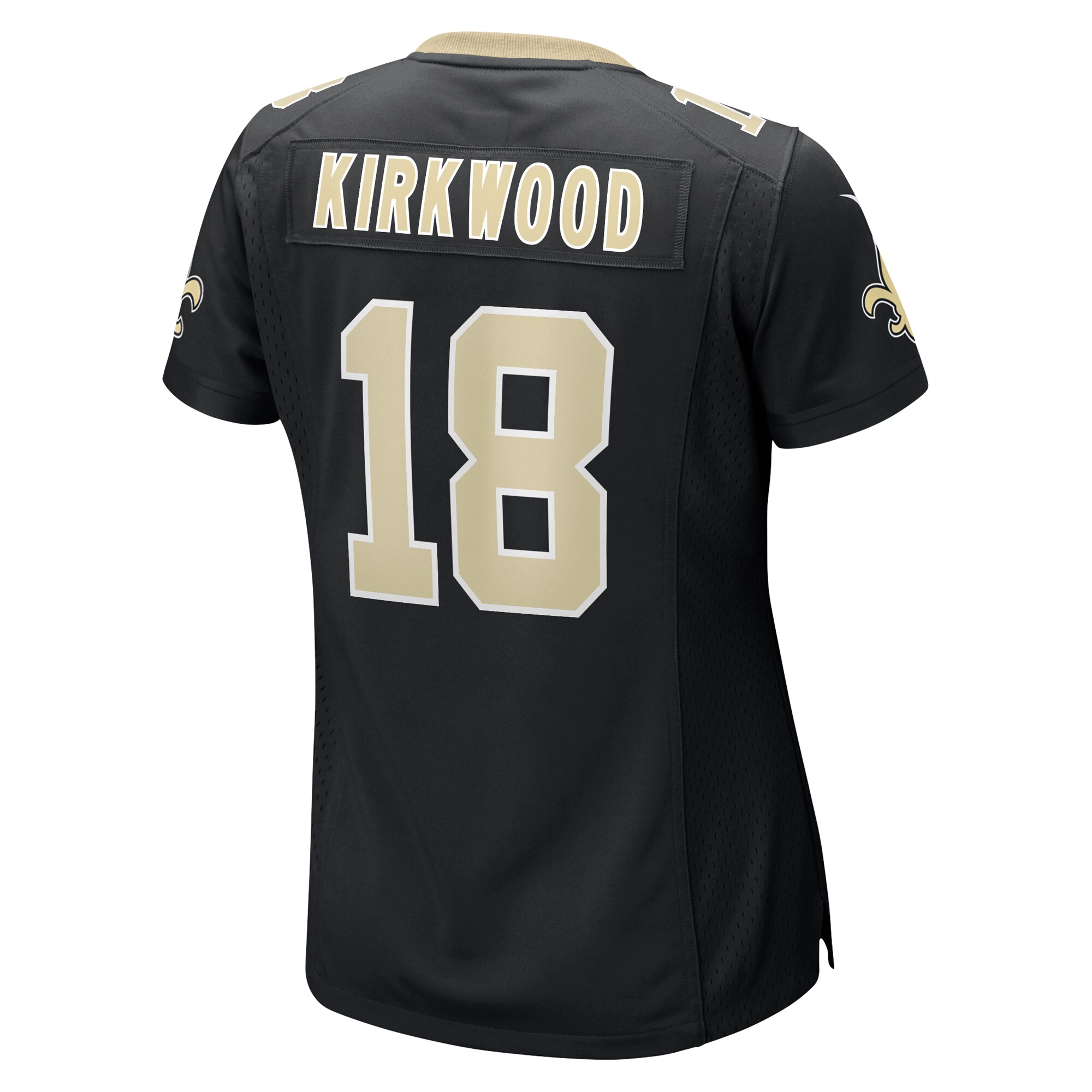 Keith Kirkwood New Orleans Saints  Women's Team Game Jersey -  Black