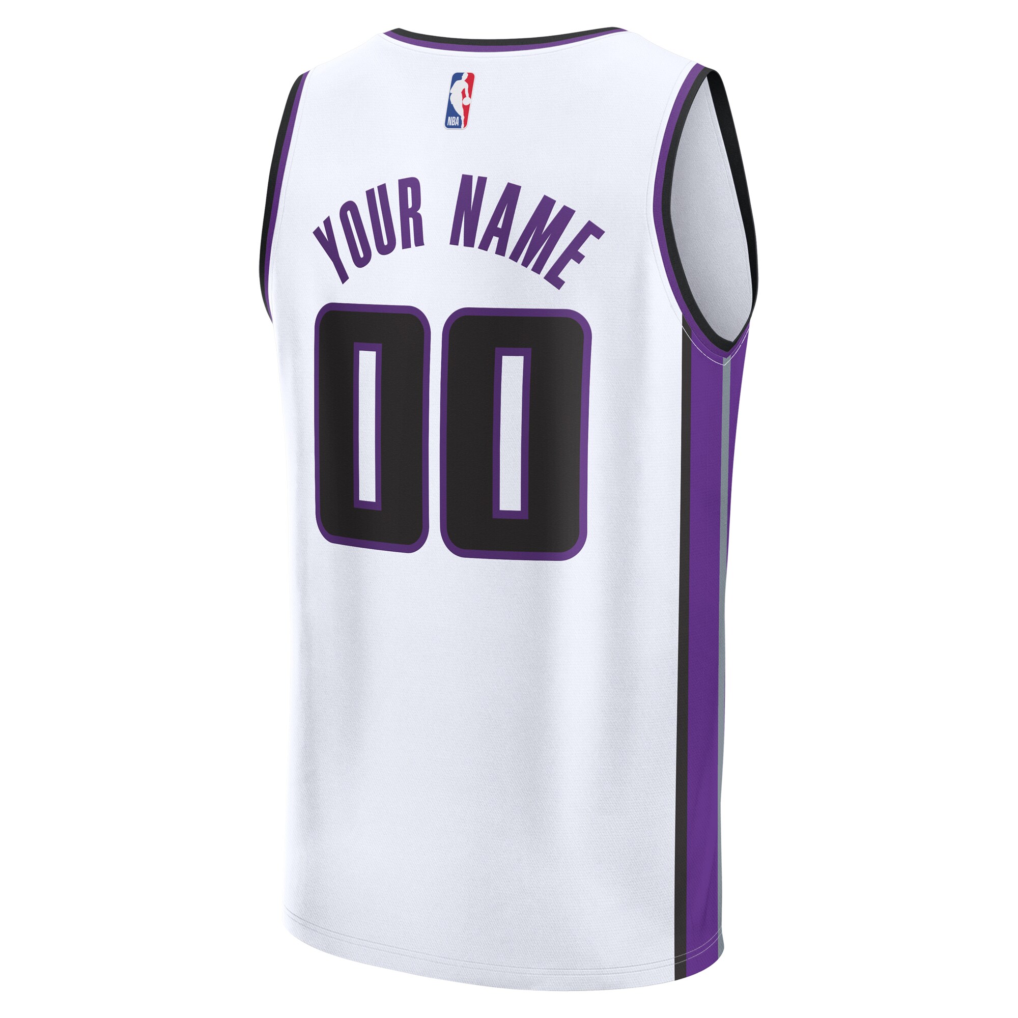 Sacramento Kings Fanatics Youth Custom Fast Break Jersey - White - Association Edition