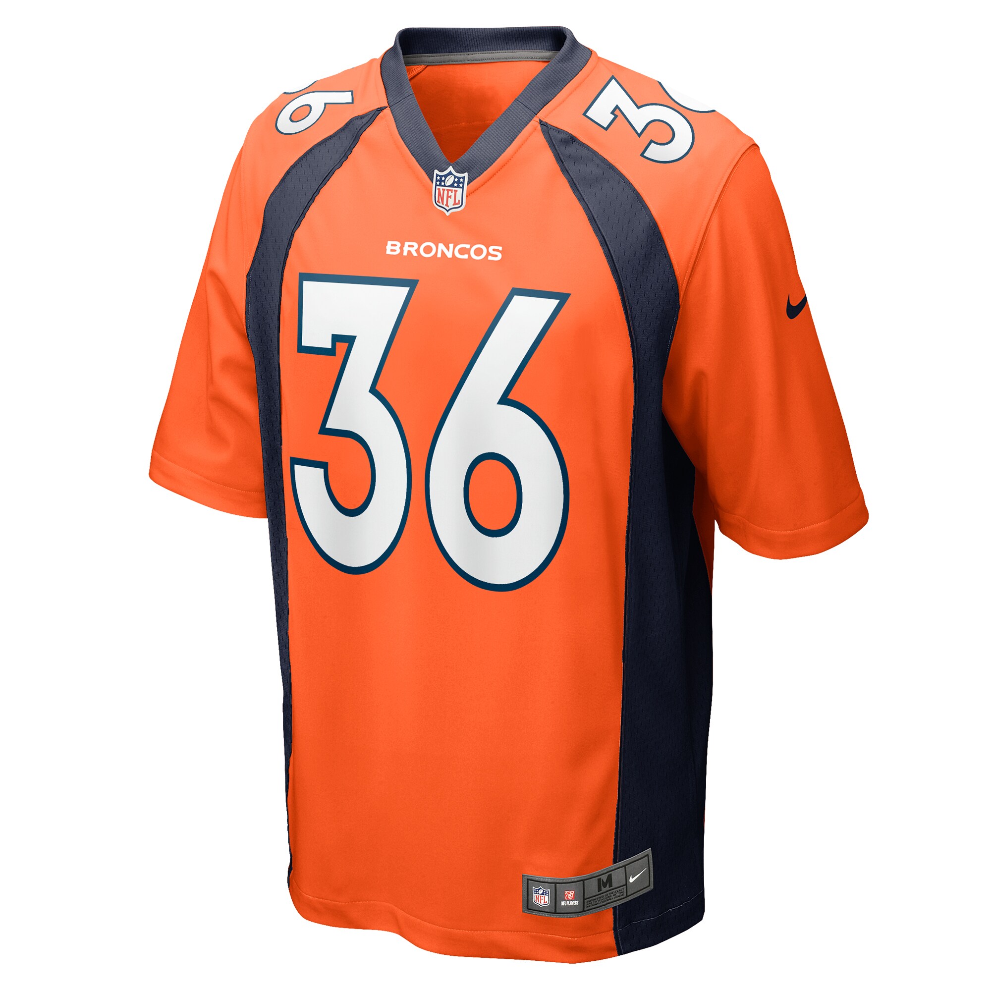 Tyler Badie Denver Broncos  Team Game Jersey -  Orange