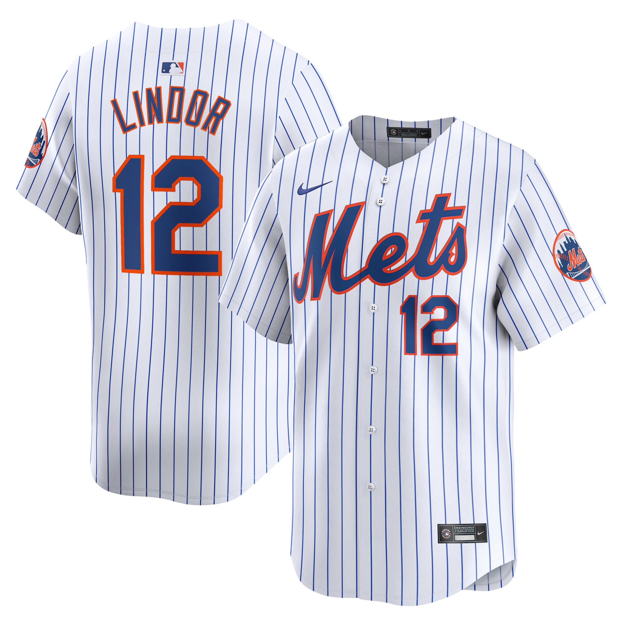 Francisco Lindor New York Mets  Home Limited Player Jersey - White