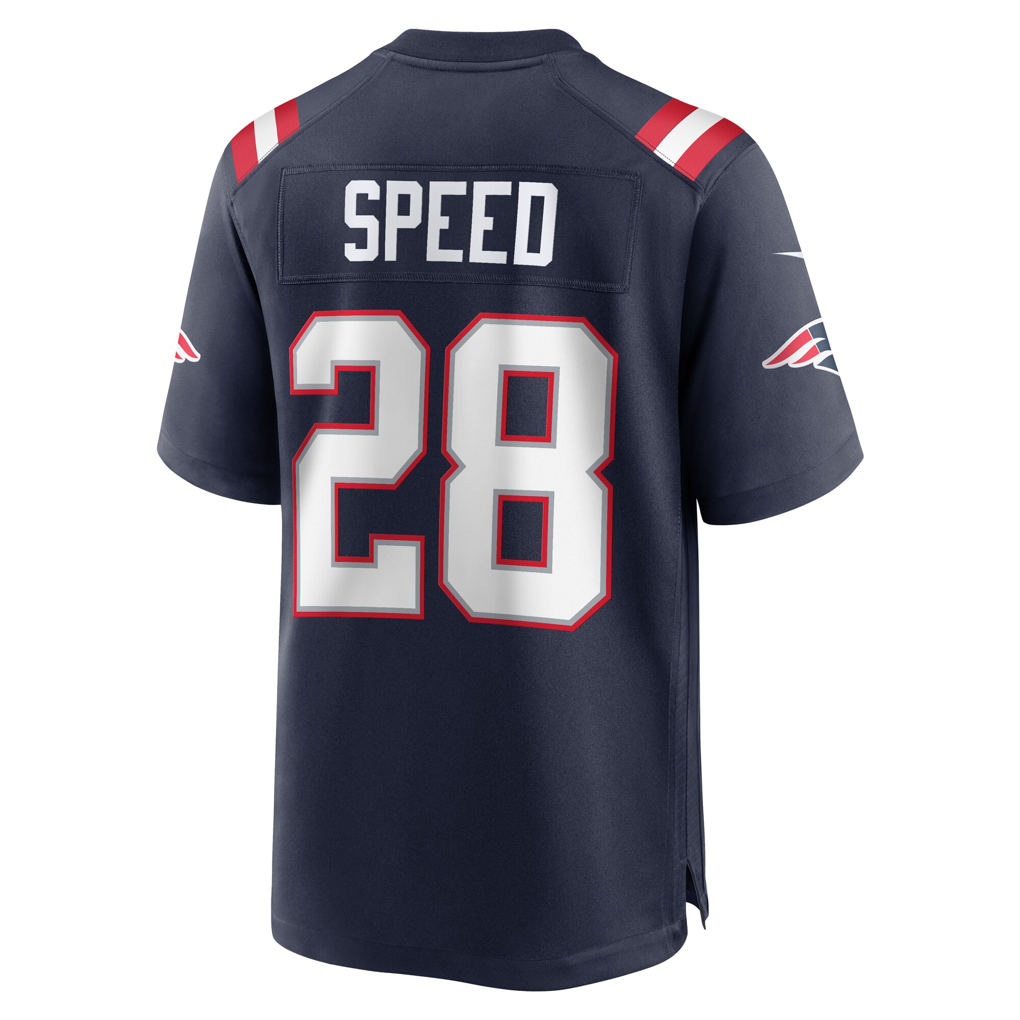 Ameer Speed New England Patriots  Team Game Jersey -  Navy